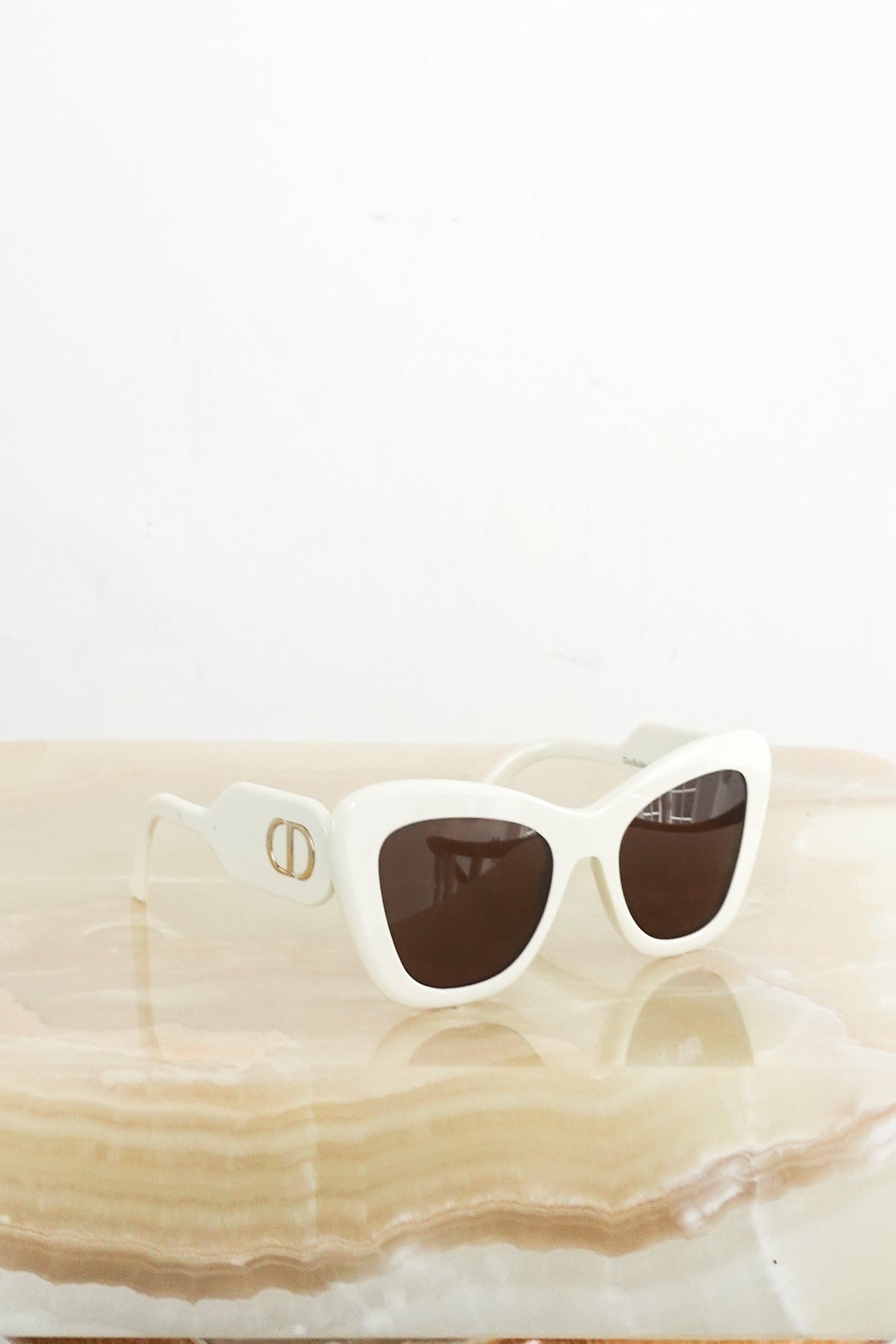 Bobby white logo sunglasses RRP £320