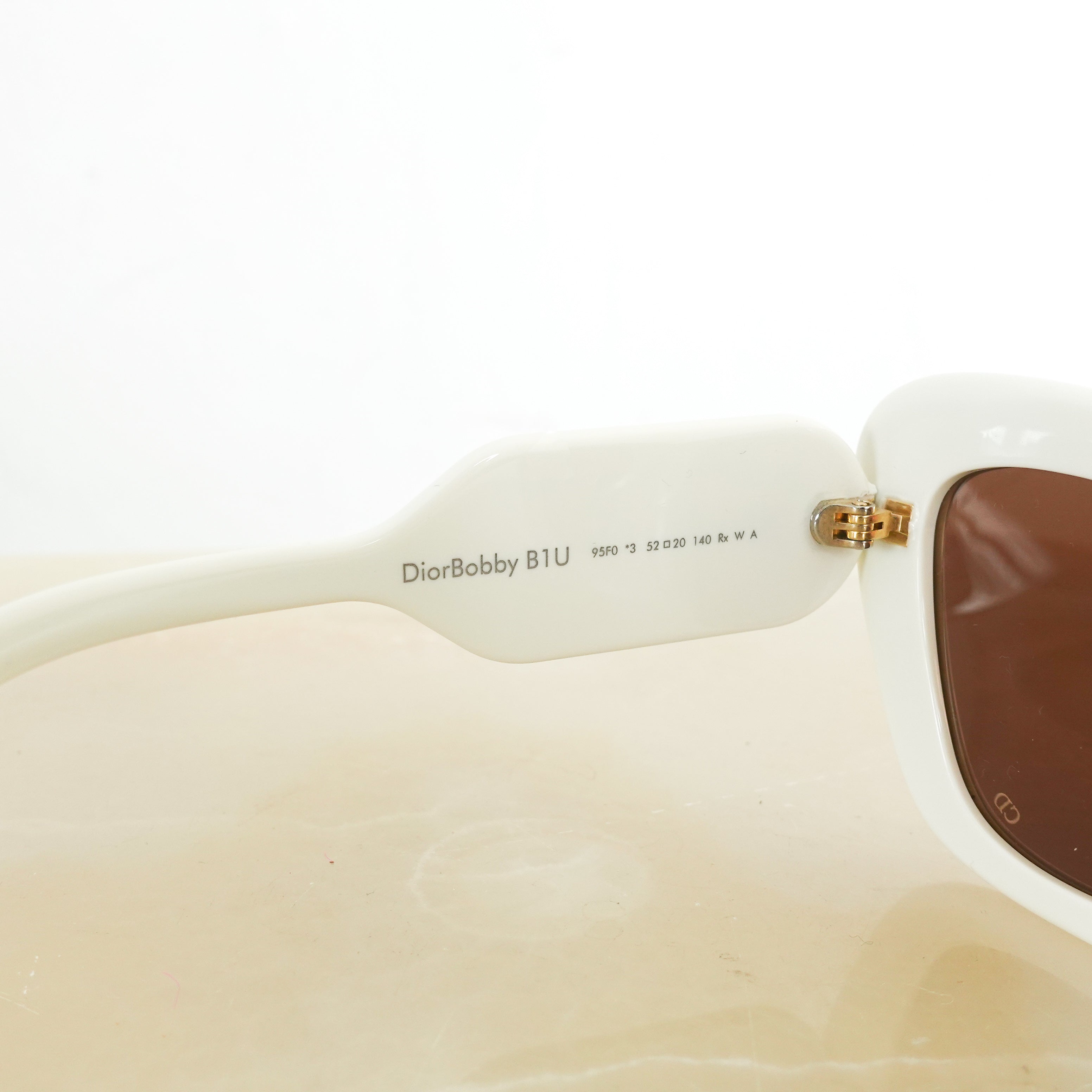 Bobby white logo sunglasses RRP £320