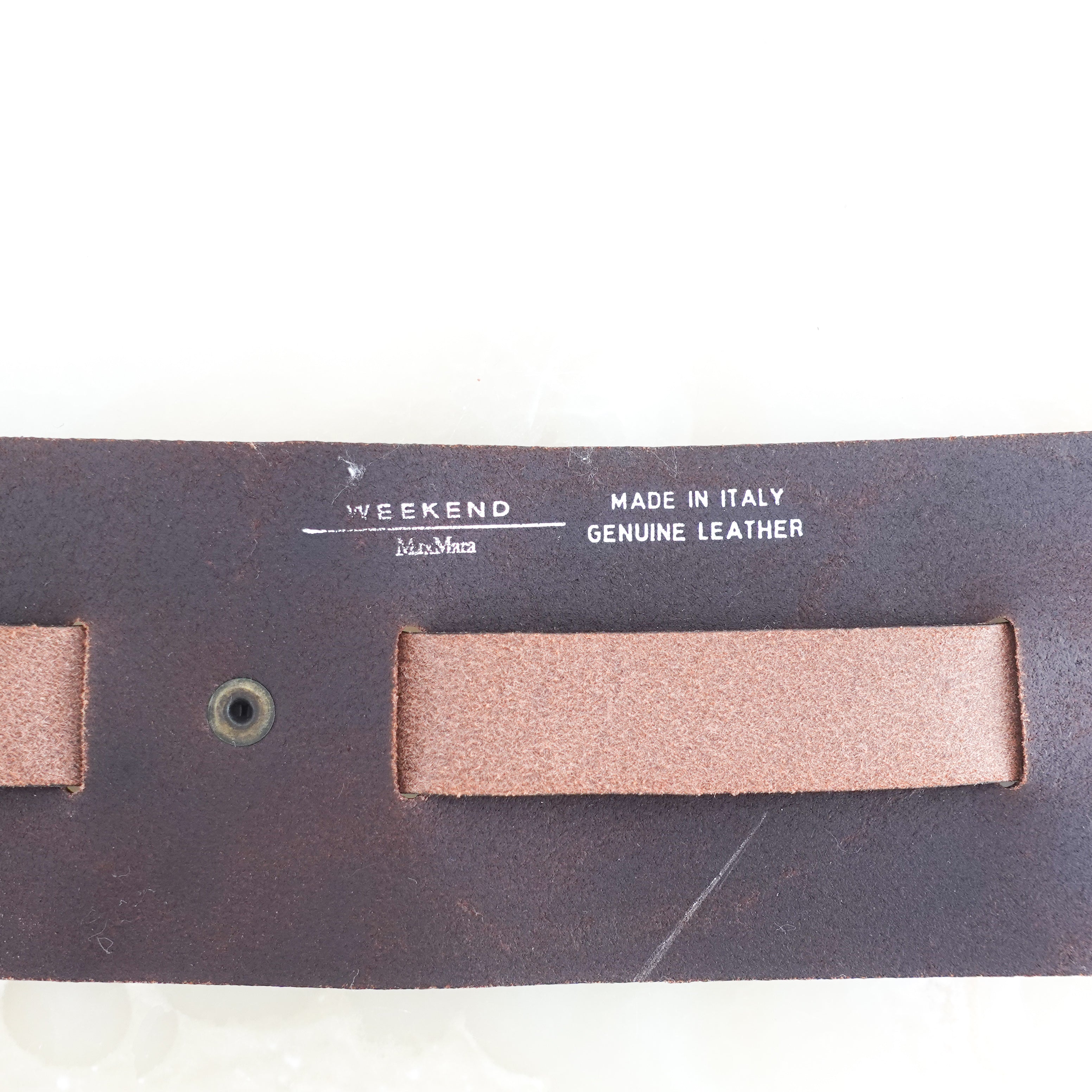 Brown leather belt RRP £120