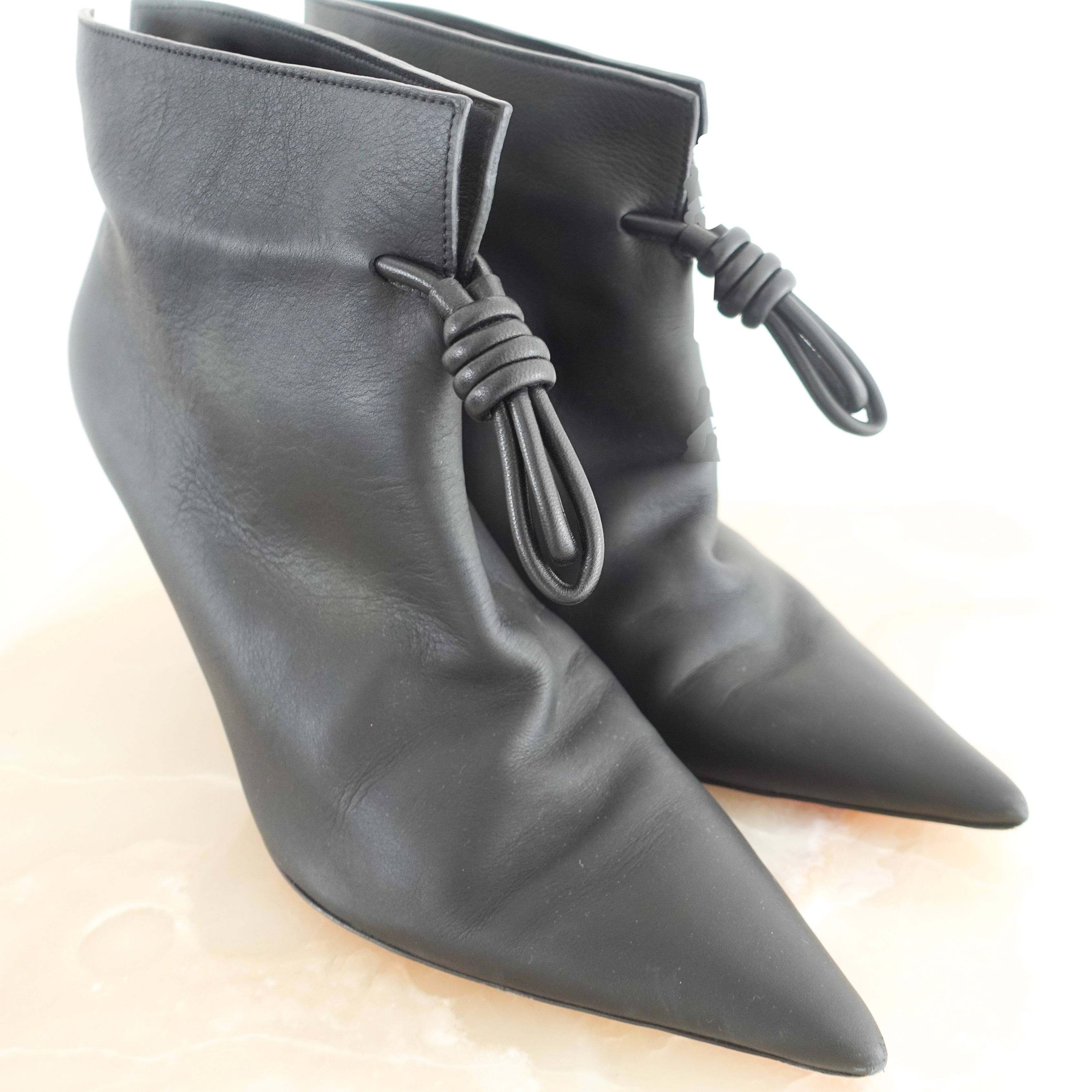 Black Flamenco leather ankle boots RRP £560