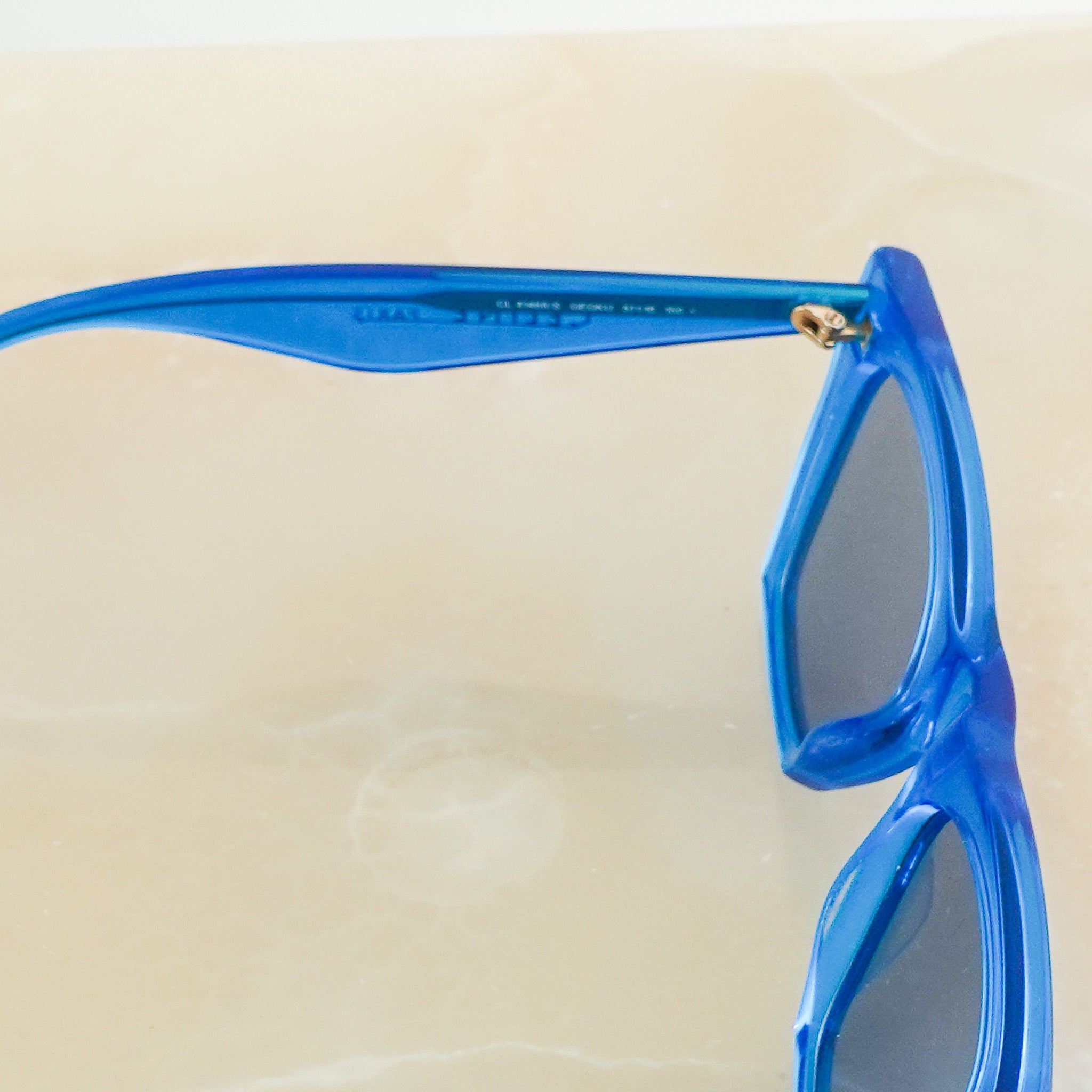 Blue cat eye sunglasses RRP £350