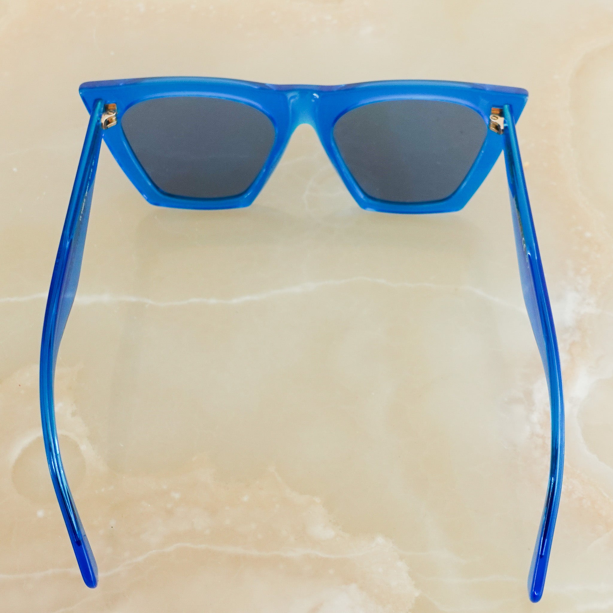 Blue cat eye sunglasses RRP £350