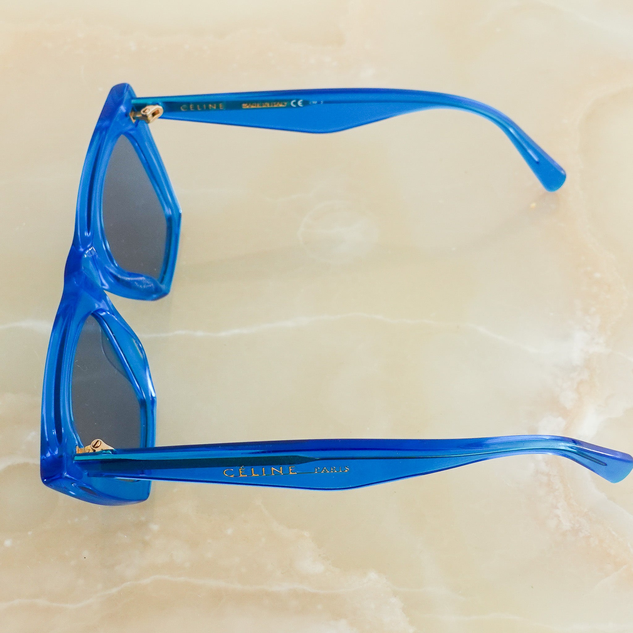 Blue cat eye sunglasses RRP £350