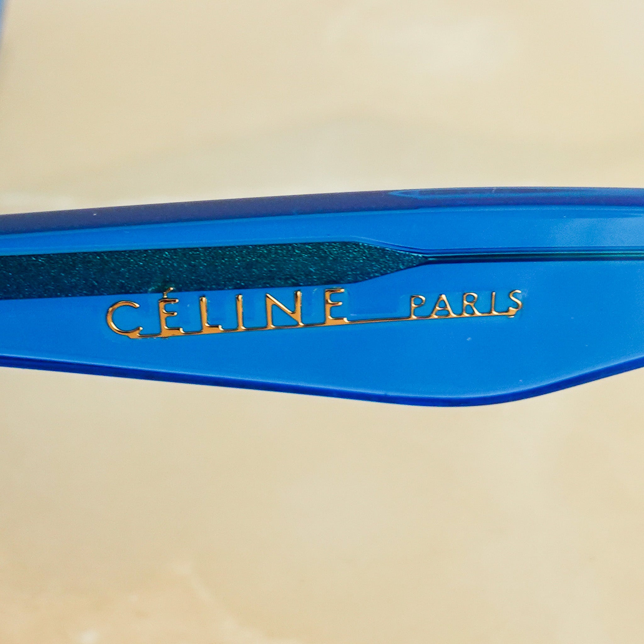 Blue cat eye sunglasses RRP £350