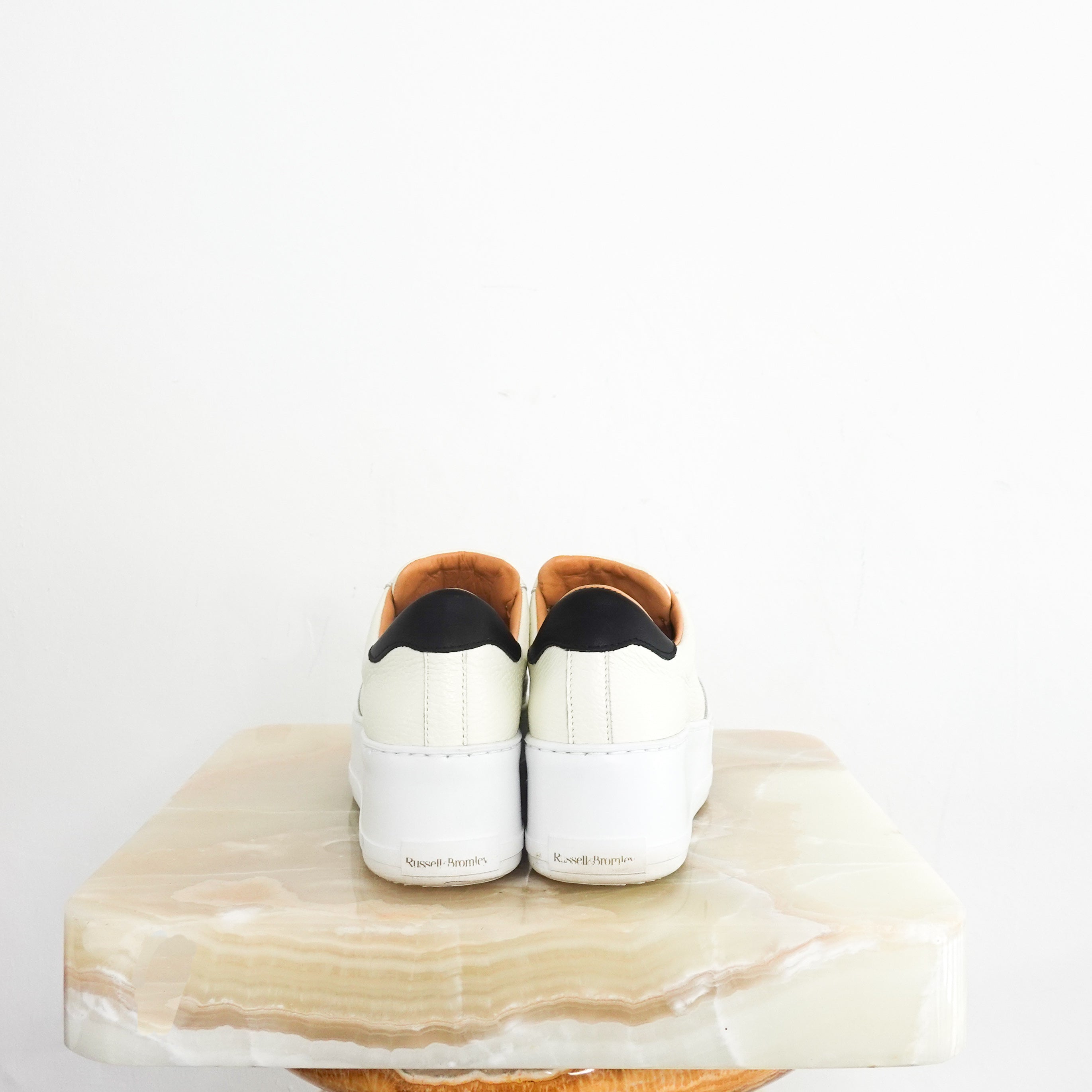 White platform sneakers RRP £195