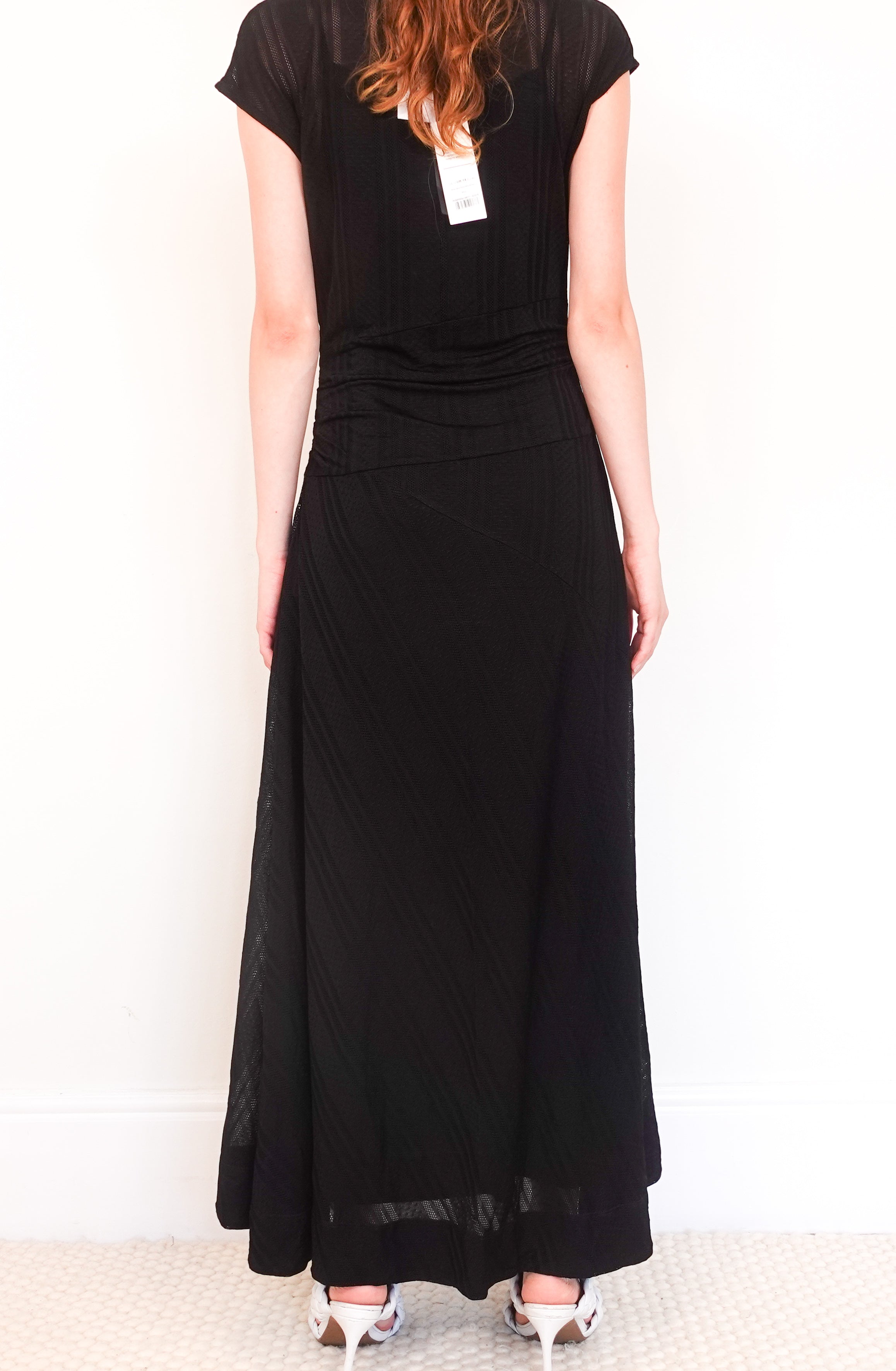 Sheer bias panel maxi dress RRP £275