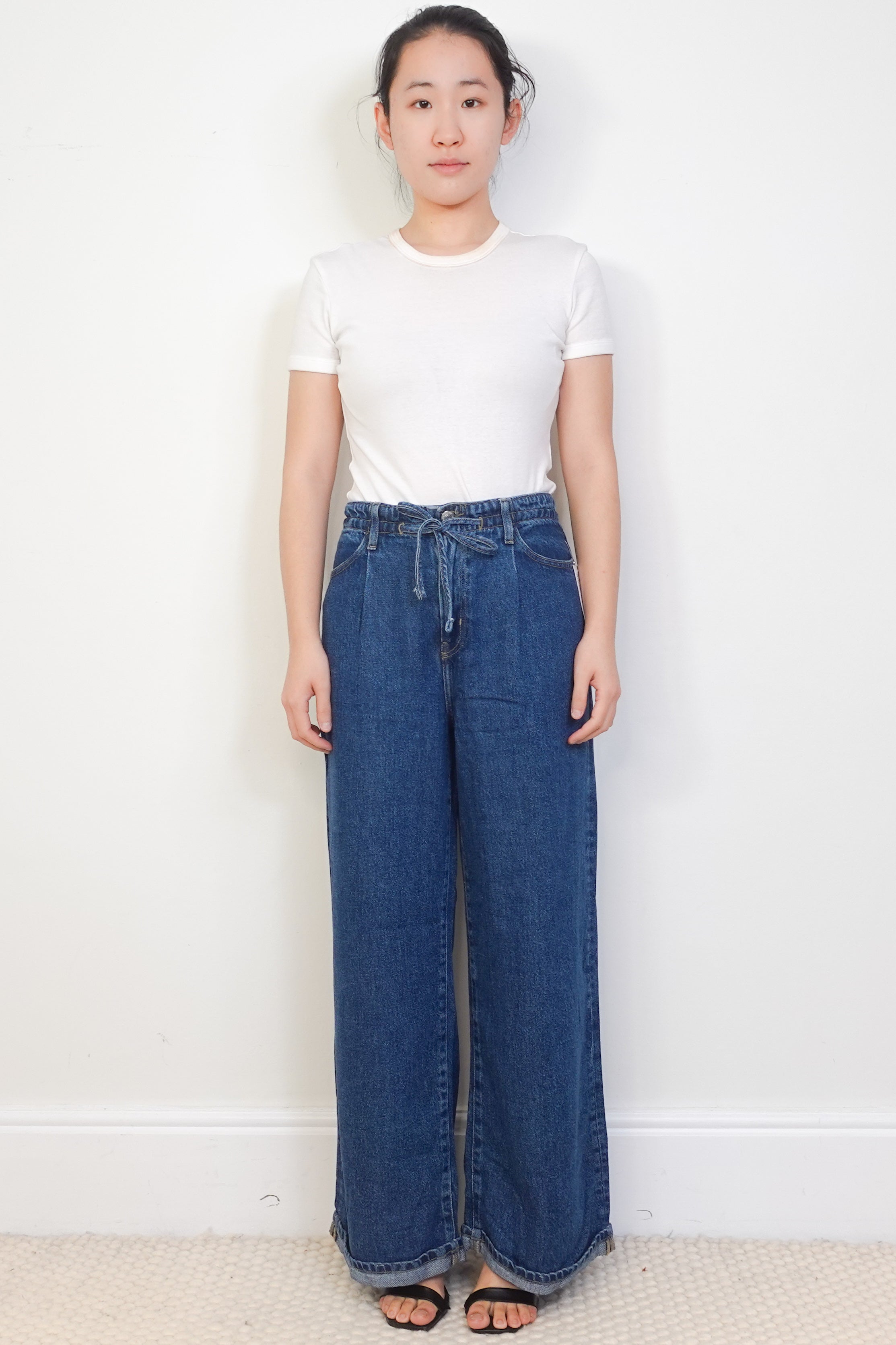 CURRENT SEASON Frame Blue Ghost Wide Leg Jeans RRP £300 | Authentic Preloved