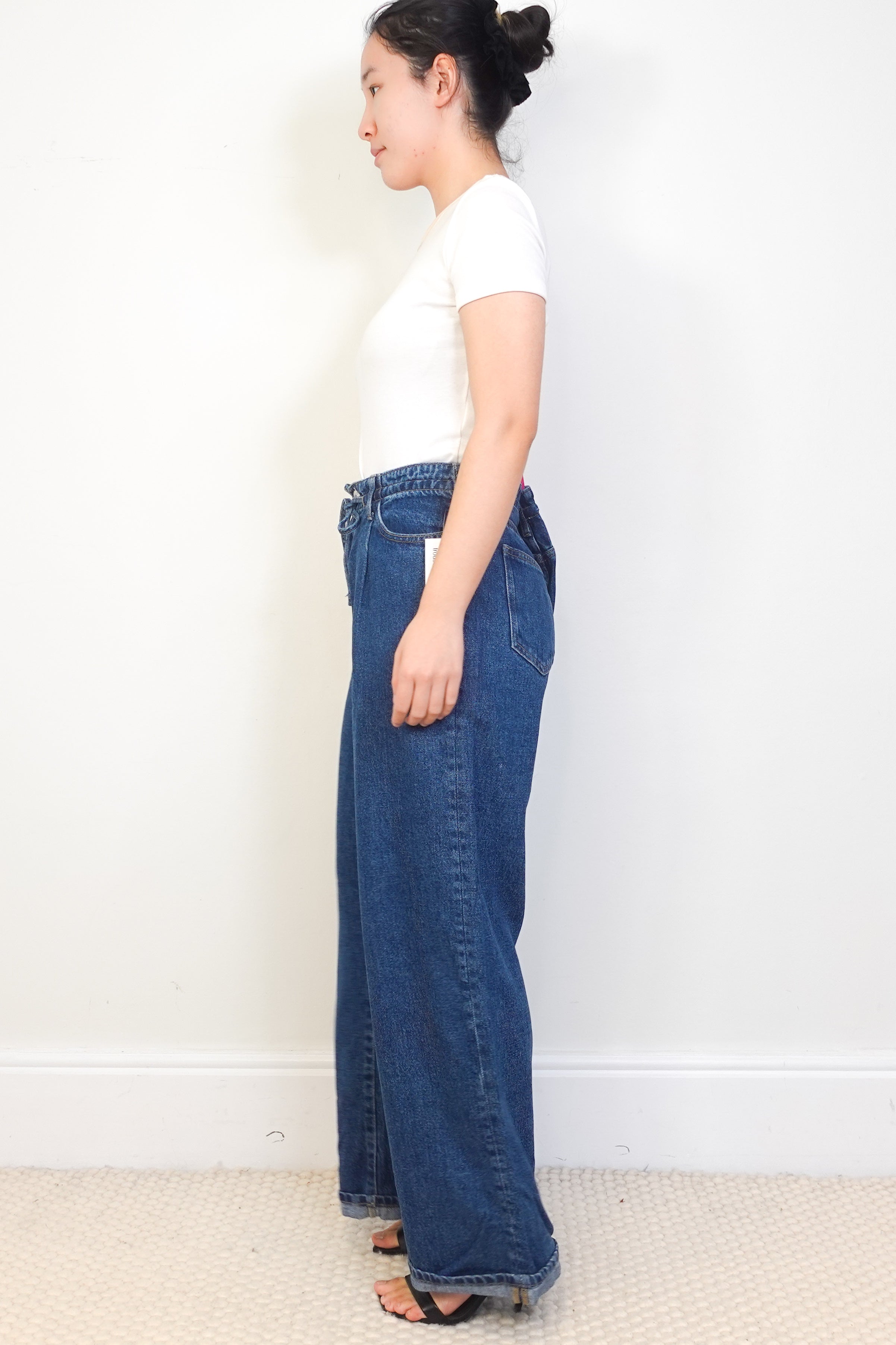 CURRENT SEASON Frame Blue Ghost Wide Leg Jeans RRP £300 | Authentic Preloved