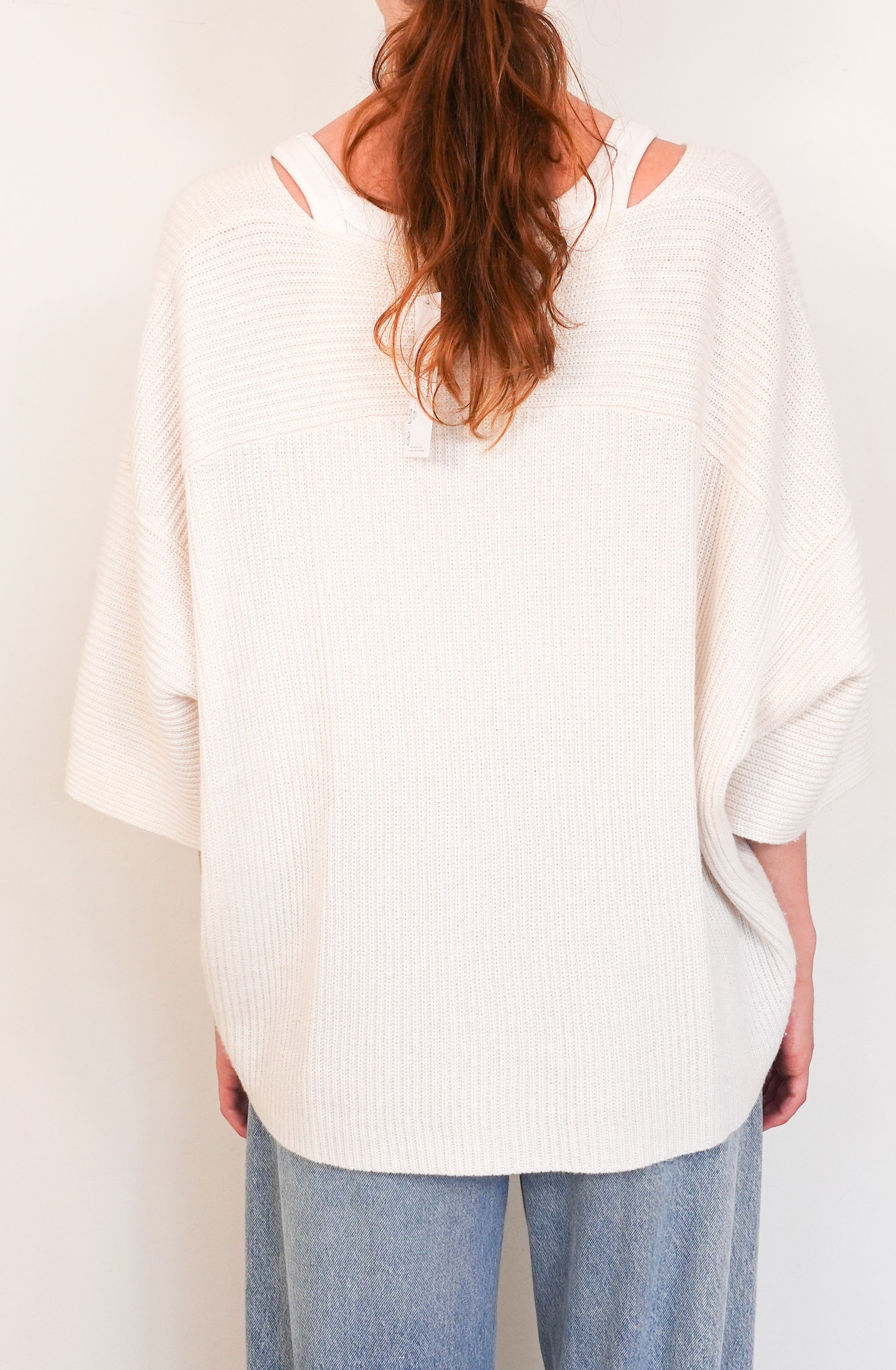 White cashmere blend sweater RRP £420