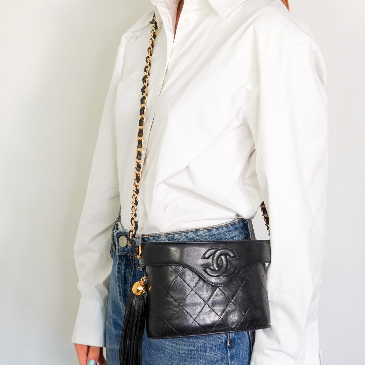 Chanel Vintage Leather Lambskin Box Bag | Authentic Preloved - Reloved Again