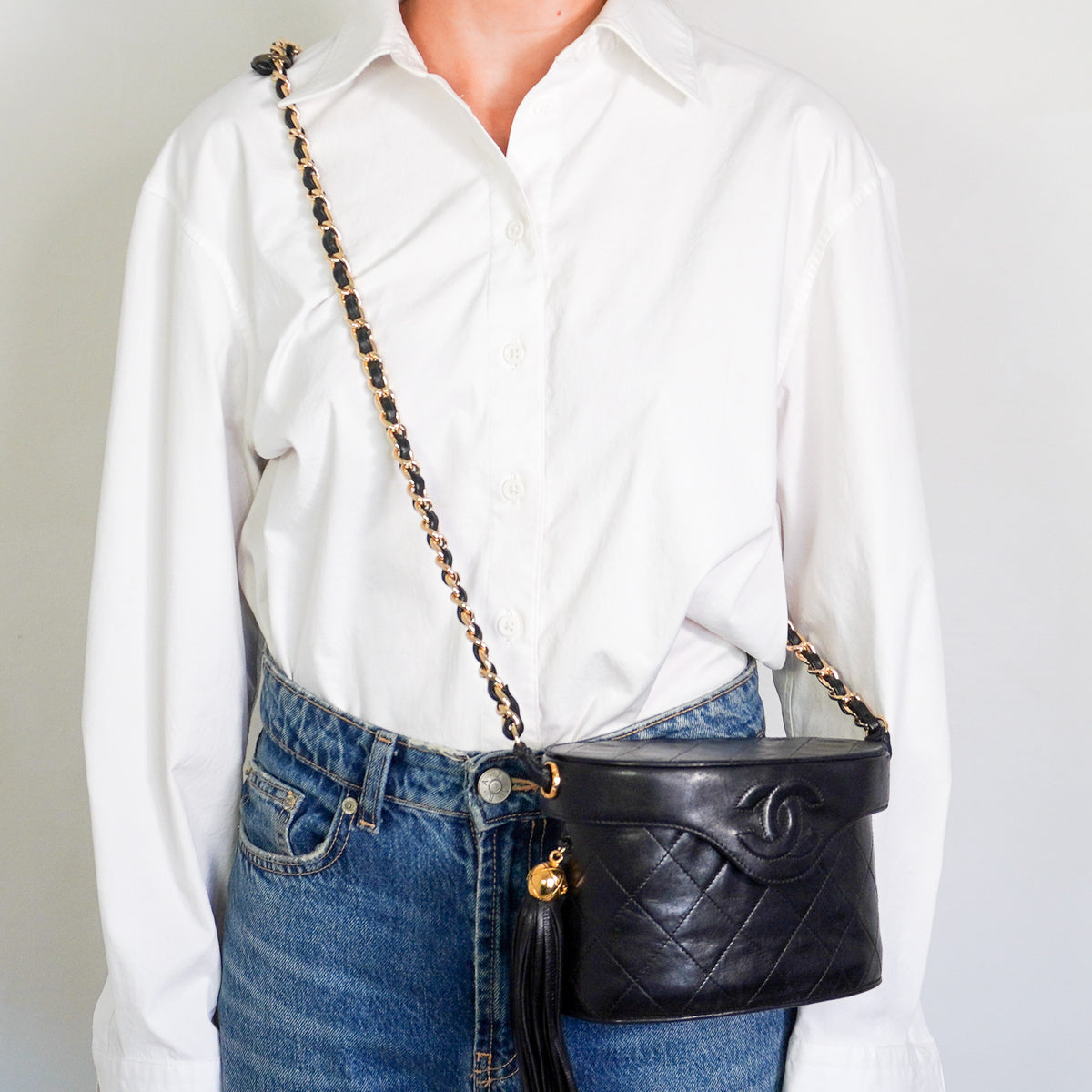 Chanel Vintage Leather Lambskin Box Bag | Authentic Preloved - Reloved Again
