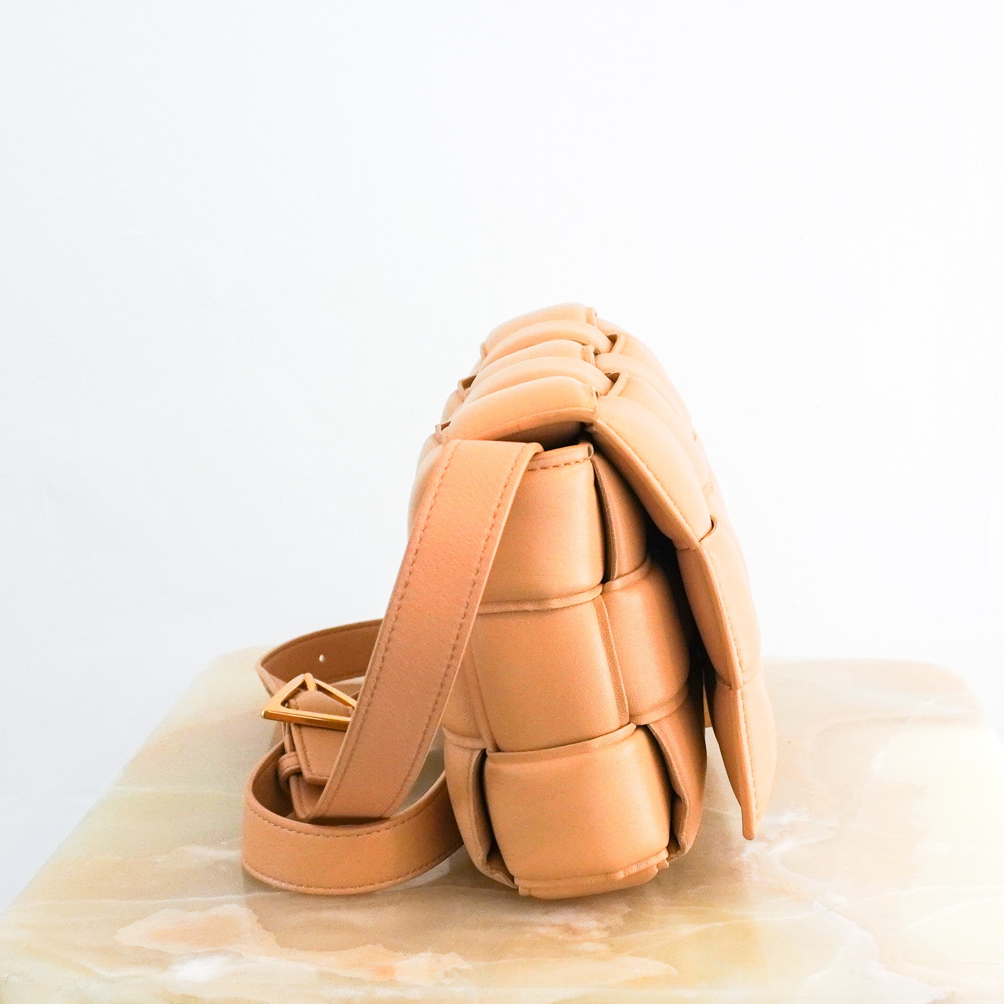 Bottega Veneta Padded Cassette Bag in Almond RRP £3230 | Authentic Preloved - Reloved Again