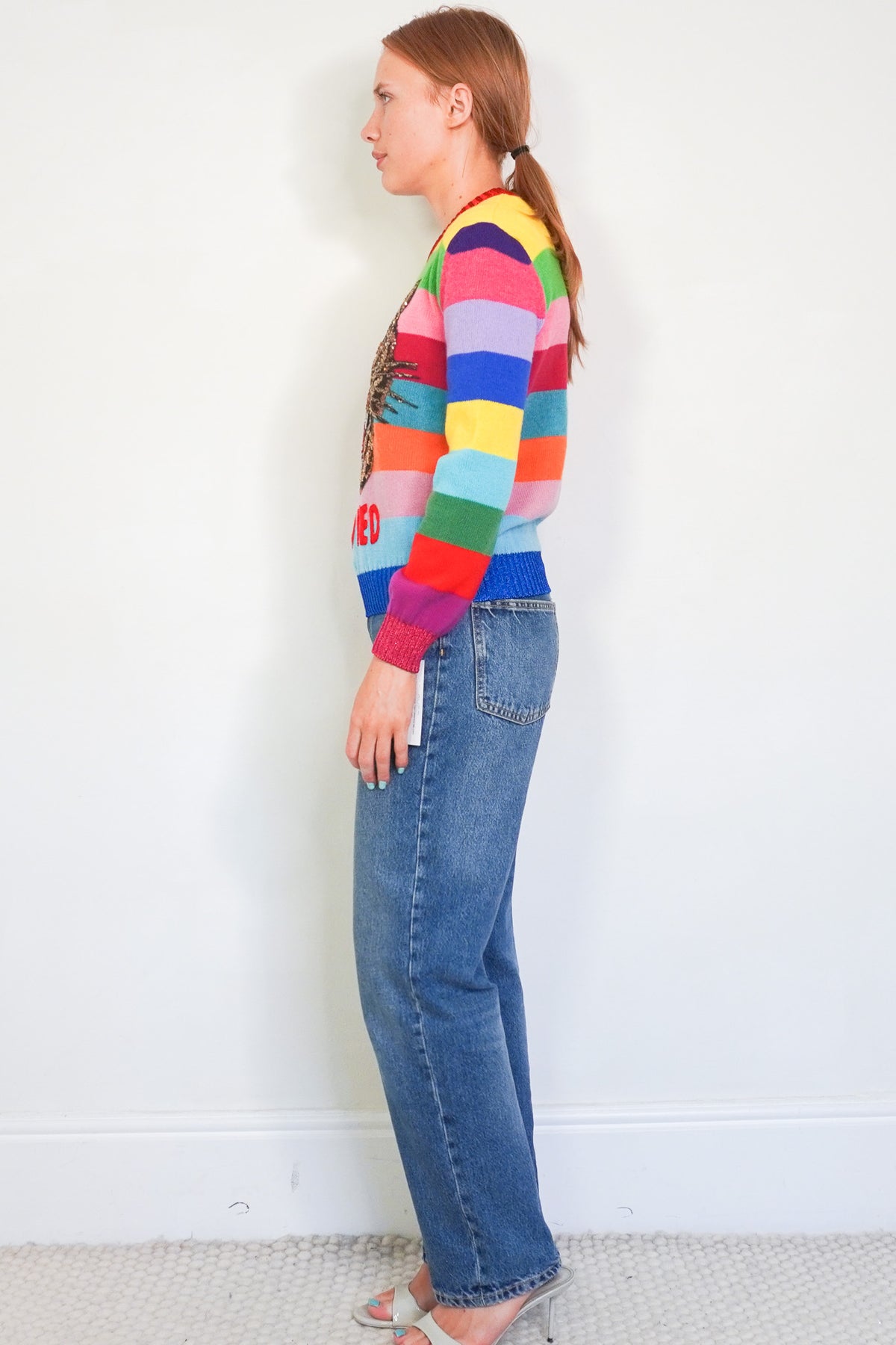 Gucci Striped Sequin Tiger Knit Jumper (RRP £800) | Authentic Preloved