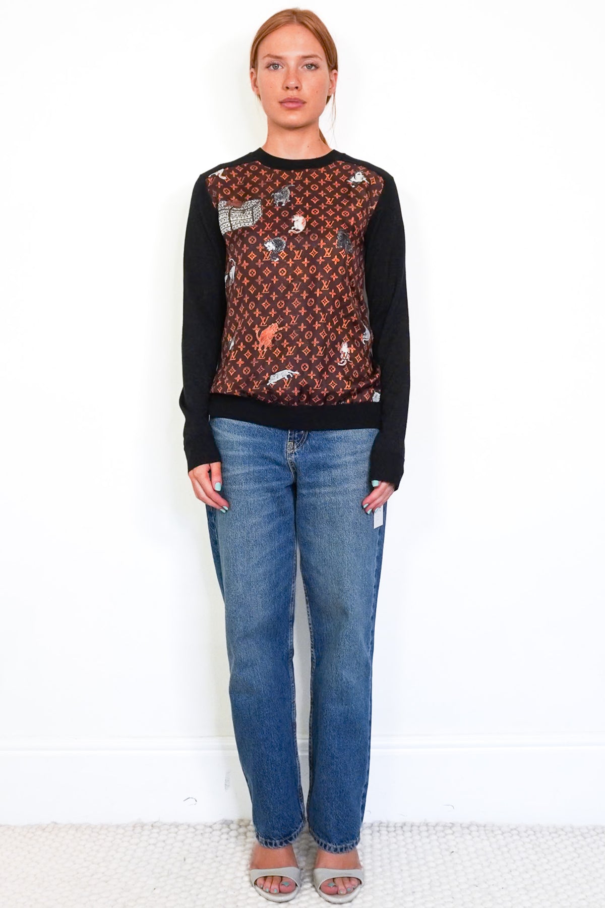 Louis Vuitton x Grace Coddington Catogram Sweater (RRP £1750) | Authentic Preloved