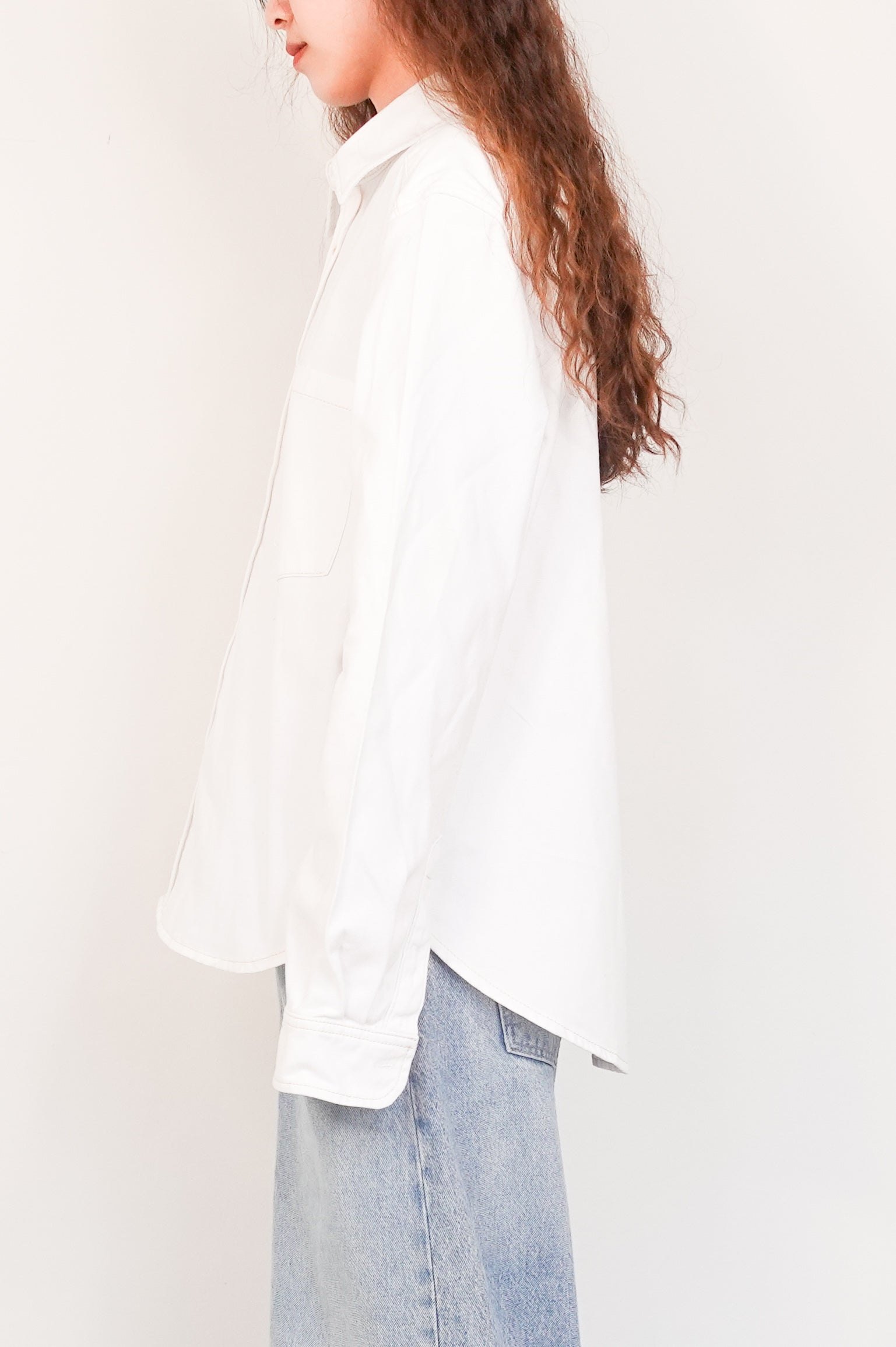 Boyfriend classic off-white denim cotton shirt RRP £120