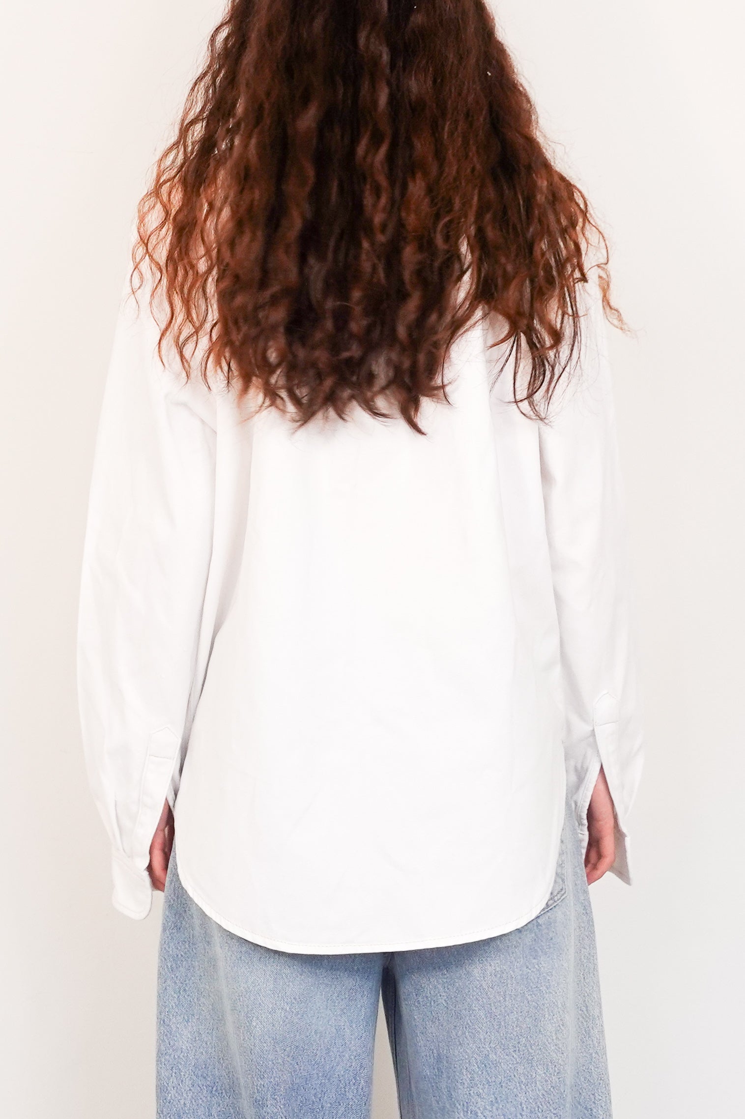 Boyfriend classic off-white denim cotton shirt RRP £120