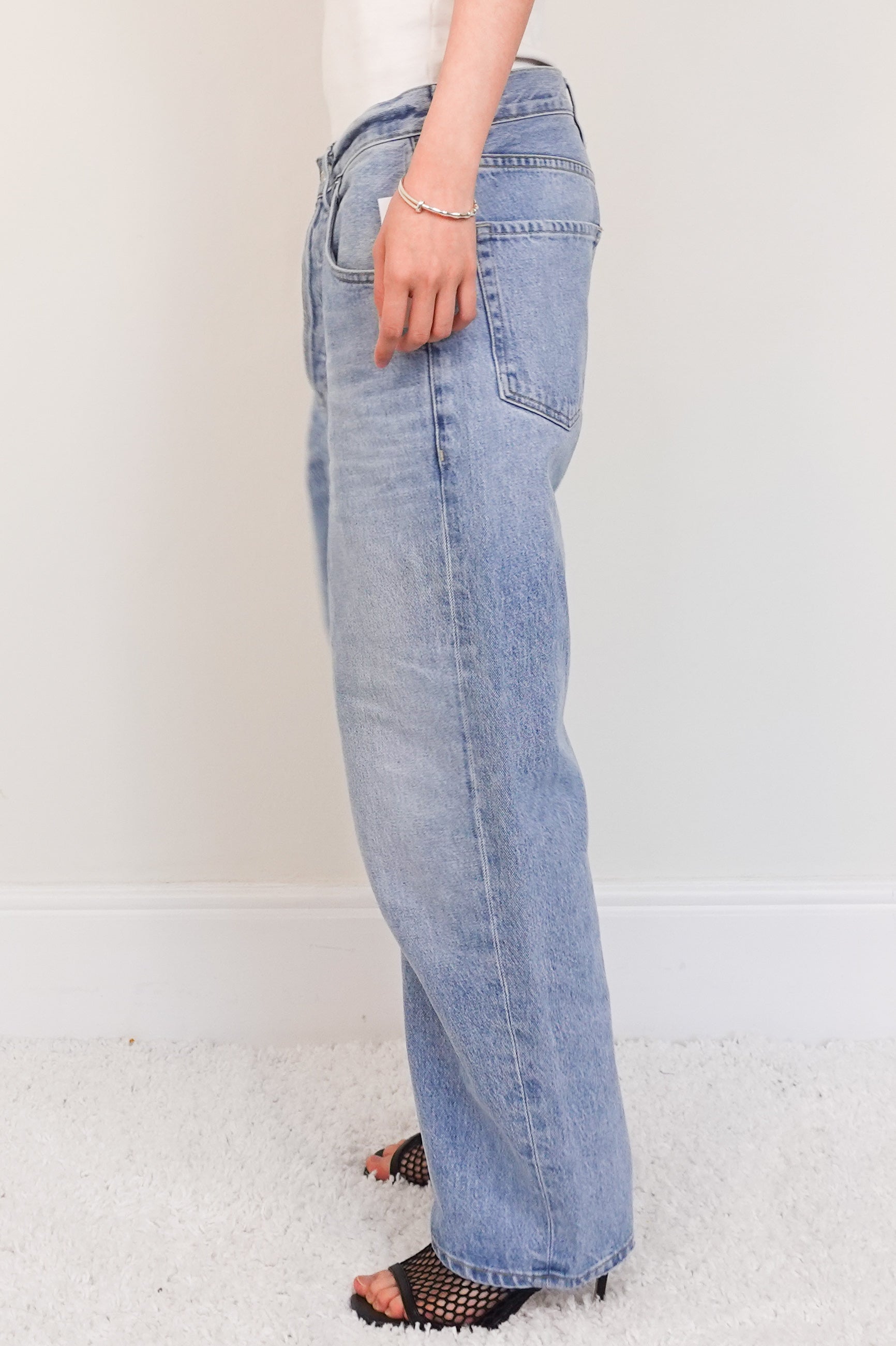 Light wash boyfriend jeans