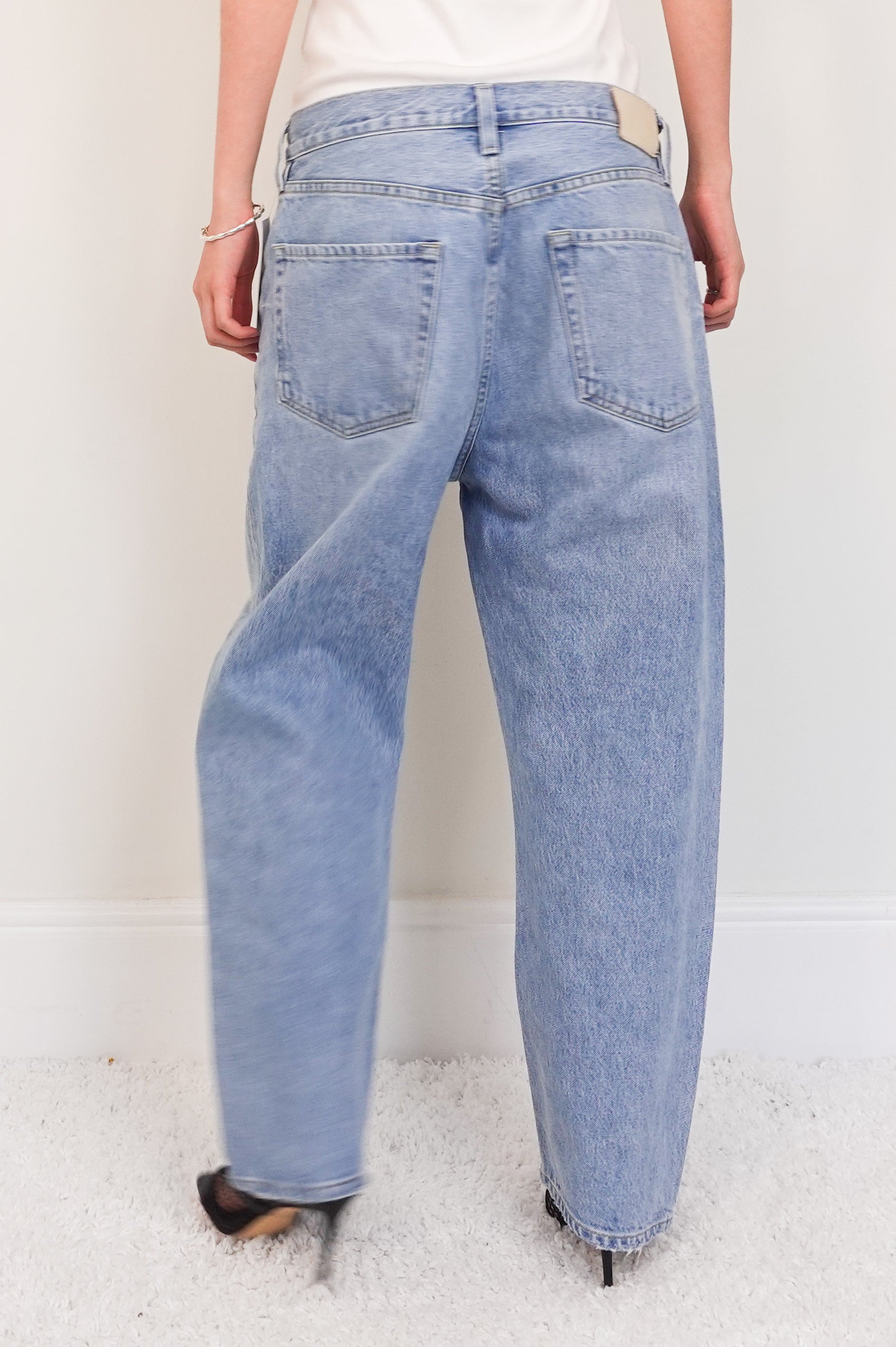 Light wash boyfriend jeans