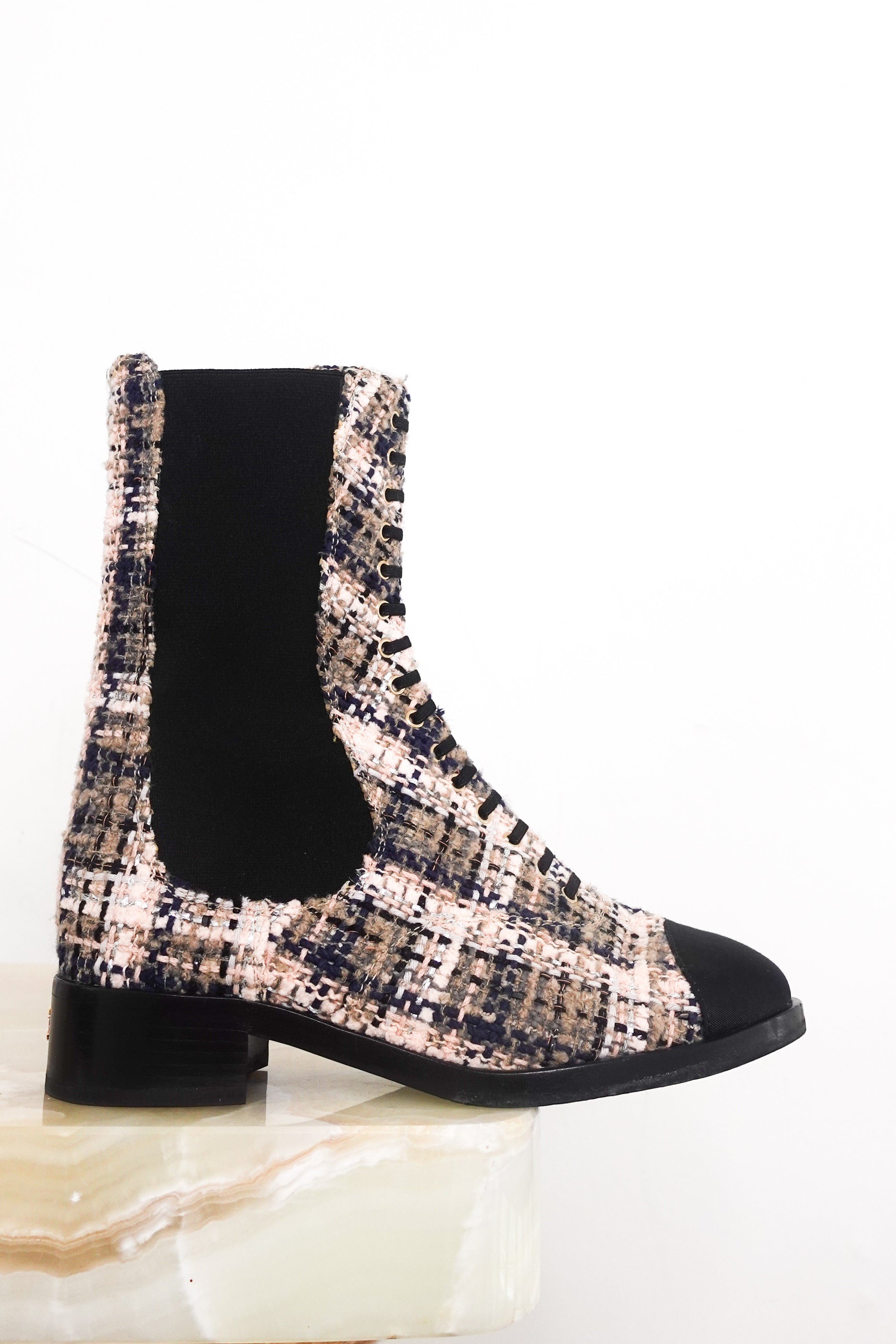 Tweed Chelsea boots RRP £1.3k