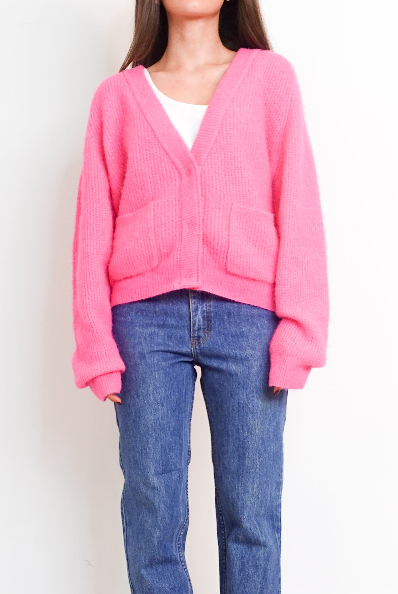 NEW Pink wool cardigan RRP £168