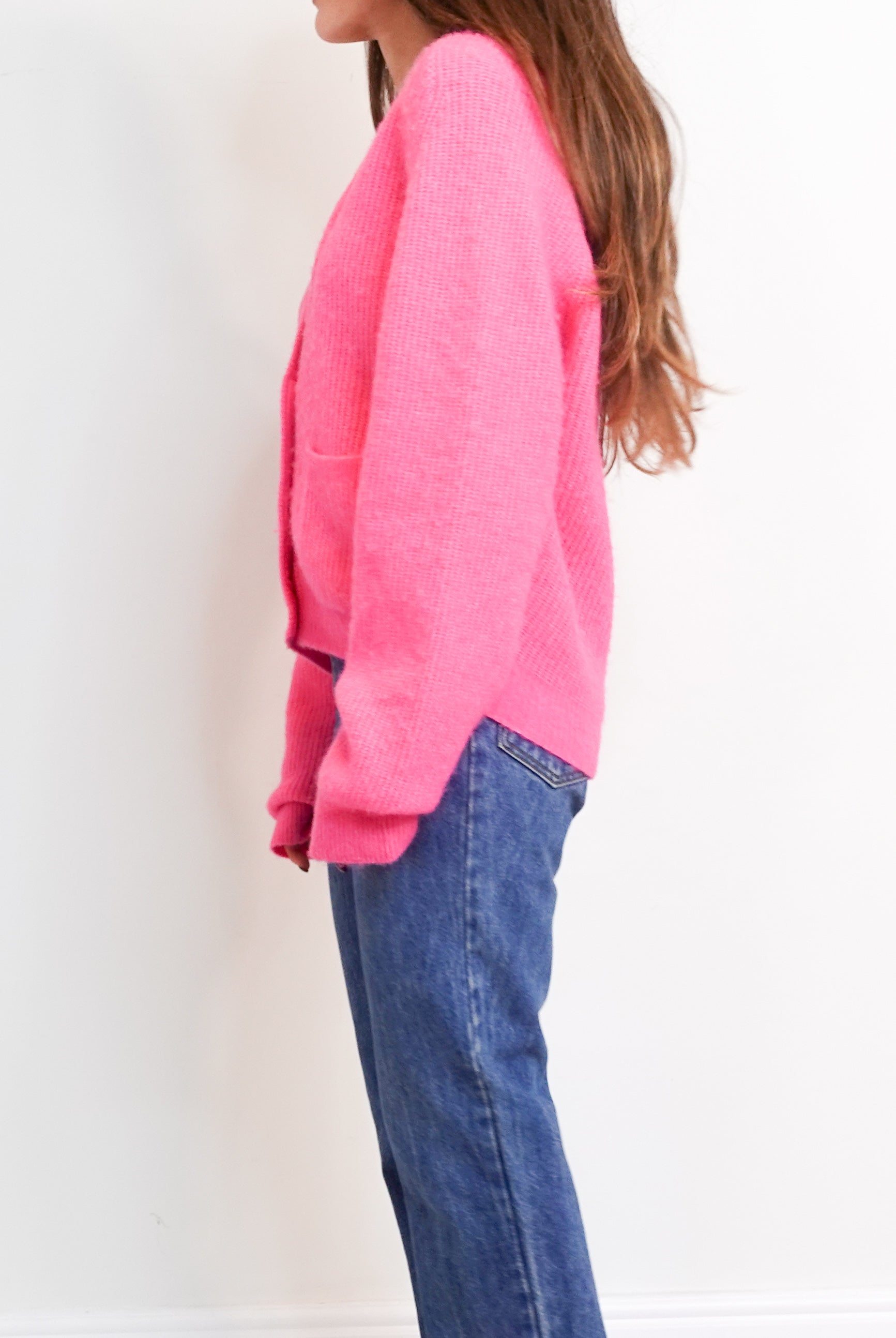 NEW Pink wool cardigan RRP £168