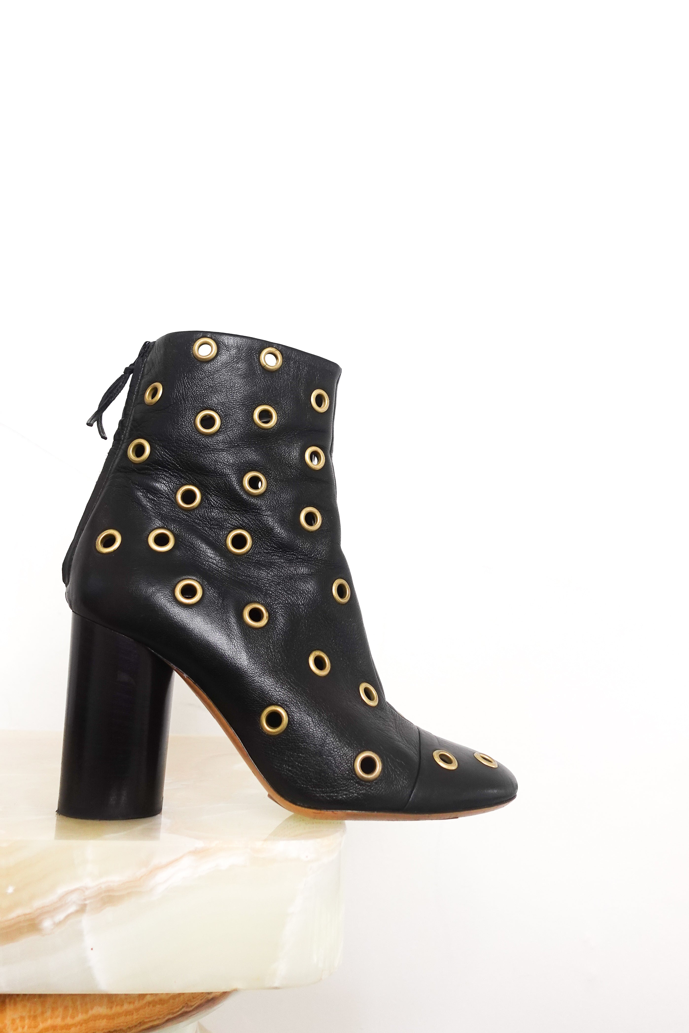 Eyelet Danay black boots RRP £850