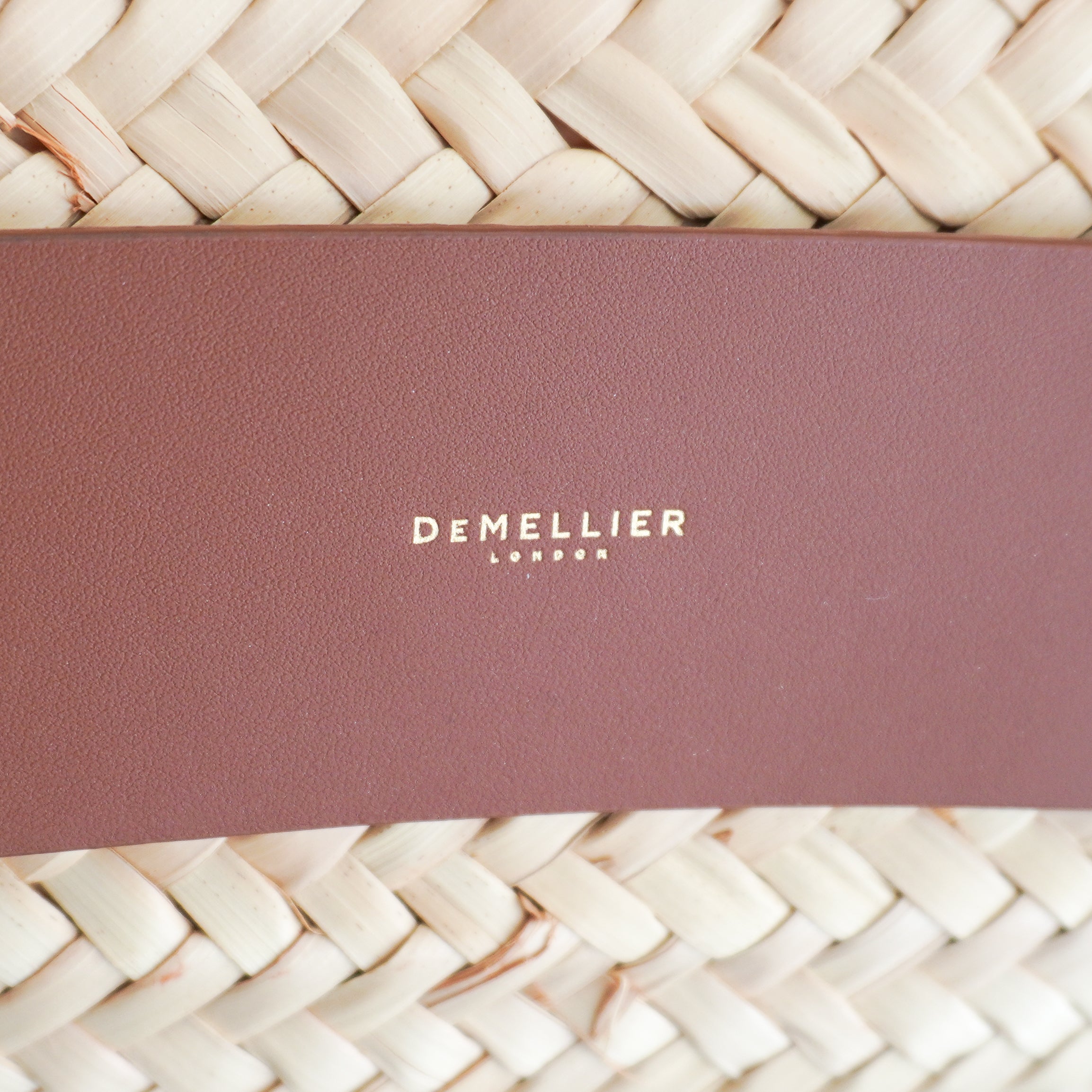 Demellier Maxi Santorini Basket Bag in Natural Tan (RRP £350) | Authentic Preloved