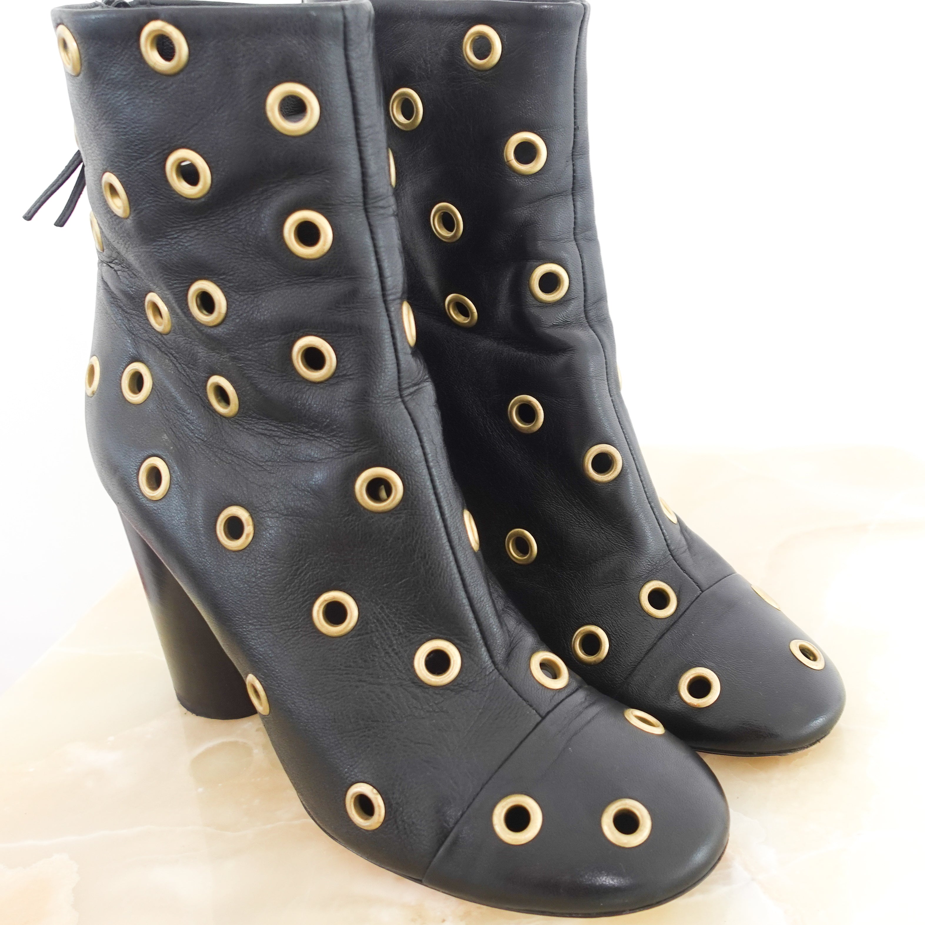 Eyelet Danay black boots RRP £850