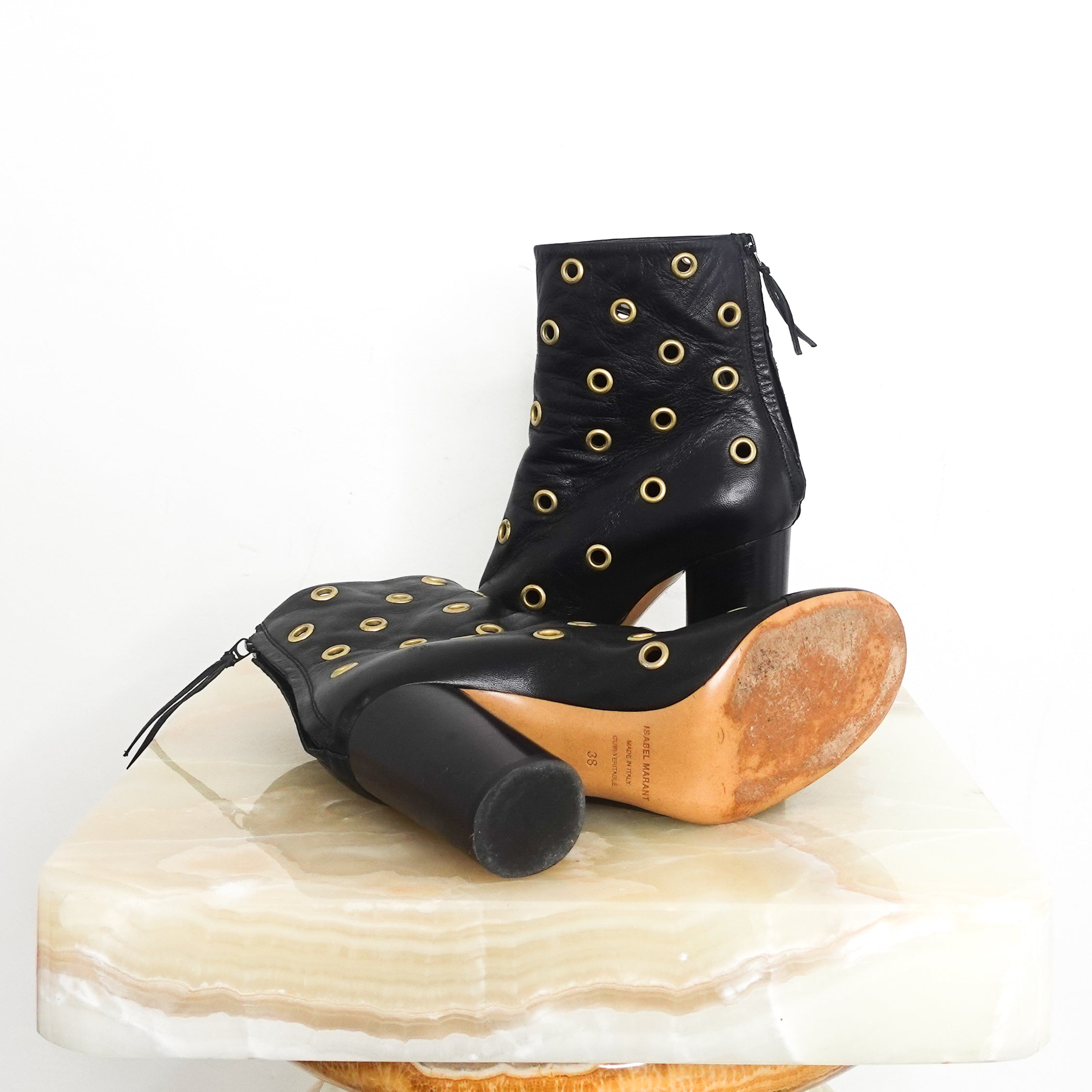 Eyelet Danay black boots RRP £850