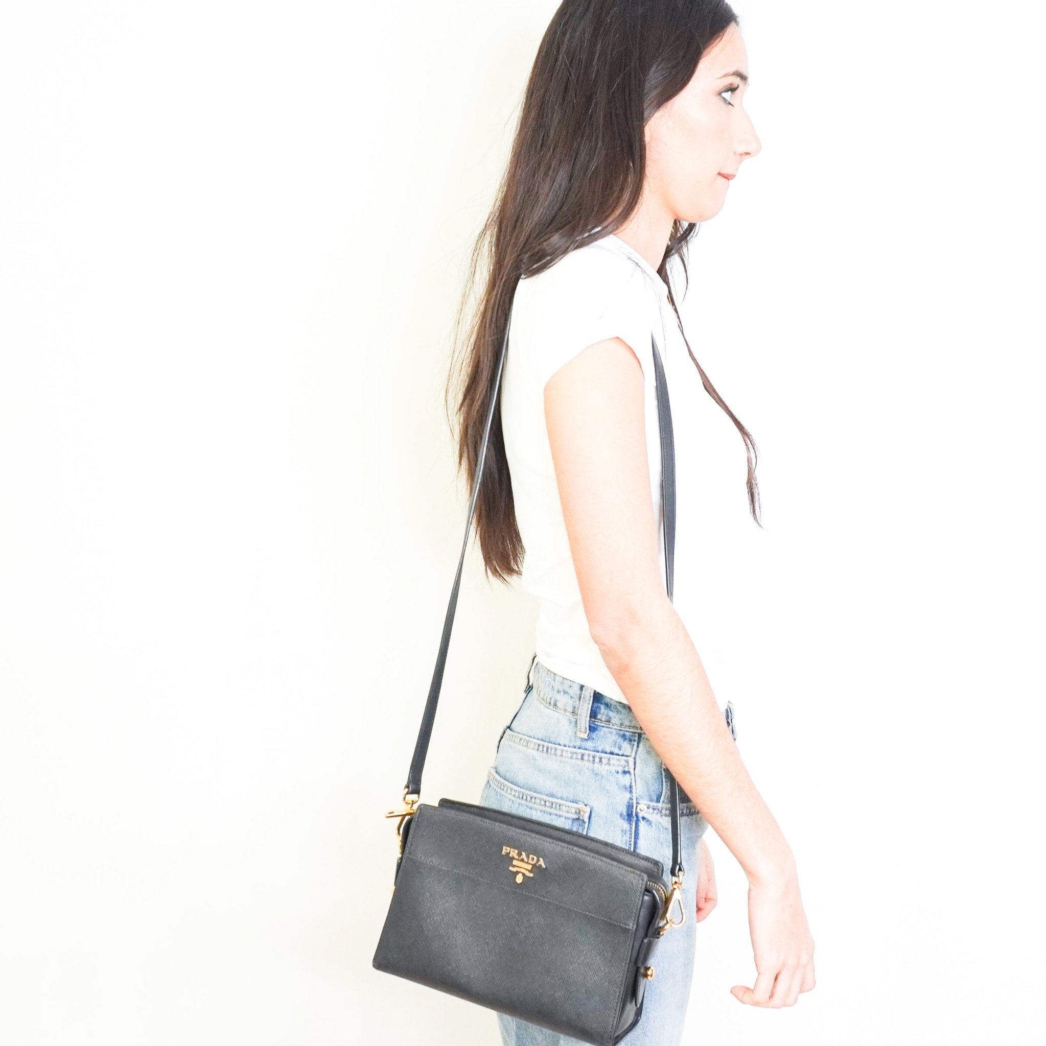 Prada Black Esplanade Crossbody Bag RRP £1000 | Authentic Preloved - Reloved Again