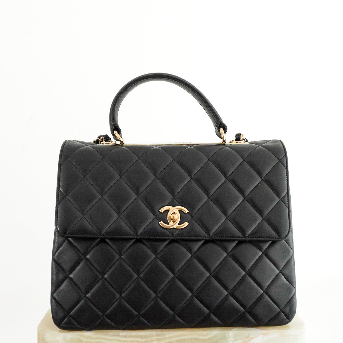 Chanel Trendy CC Flap Bag in Black Quilted Leather 2017 | Authentic Preloved