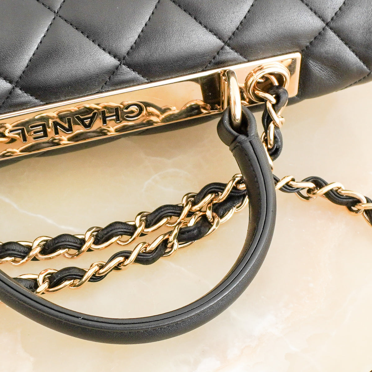 Chanel Trendy CC Flap Bag in Black Quilted Leather 2017 | Authentic Preloved