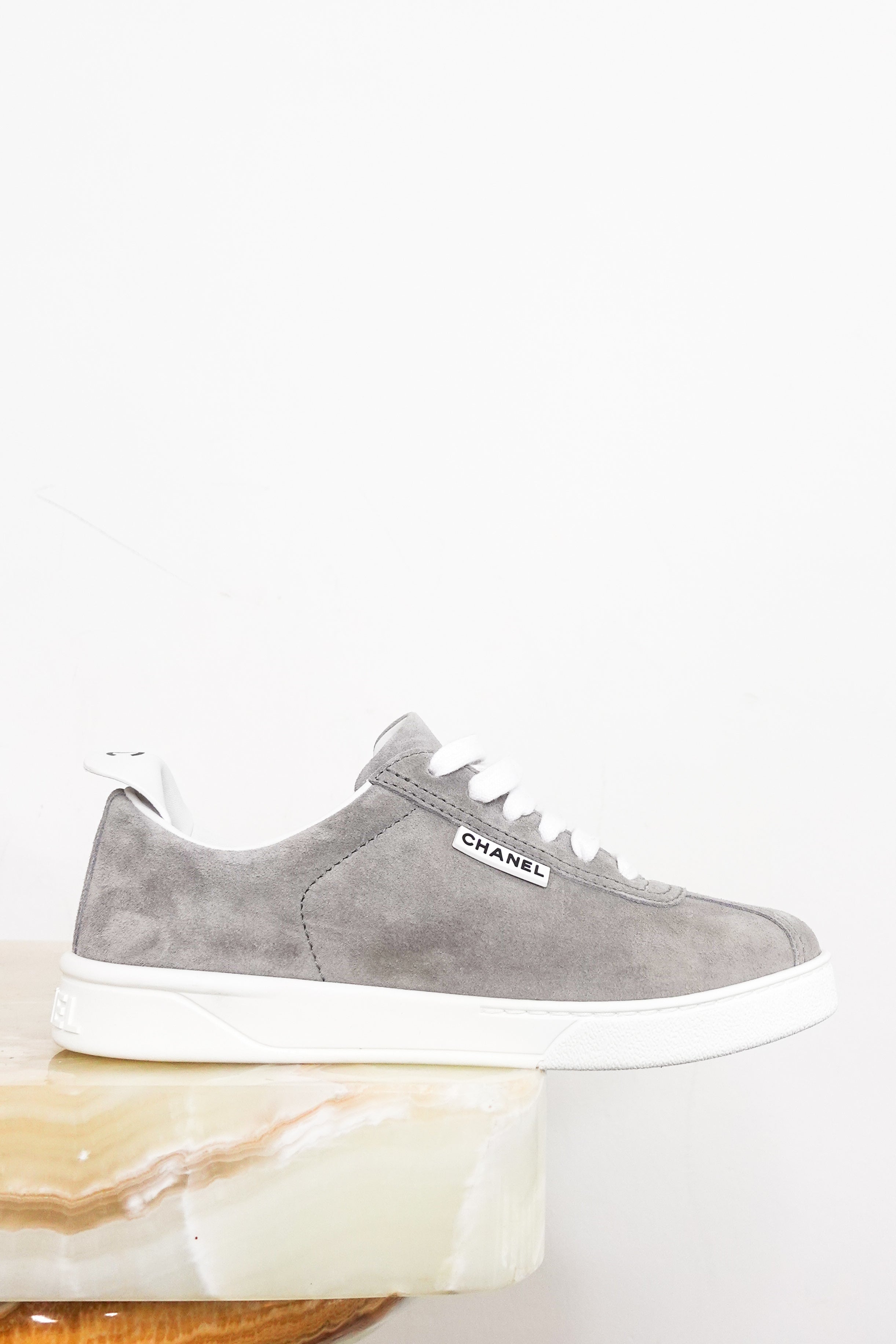 Grey suede sneakers RRP £1k