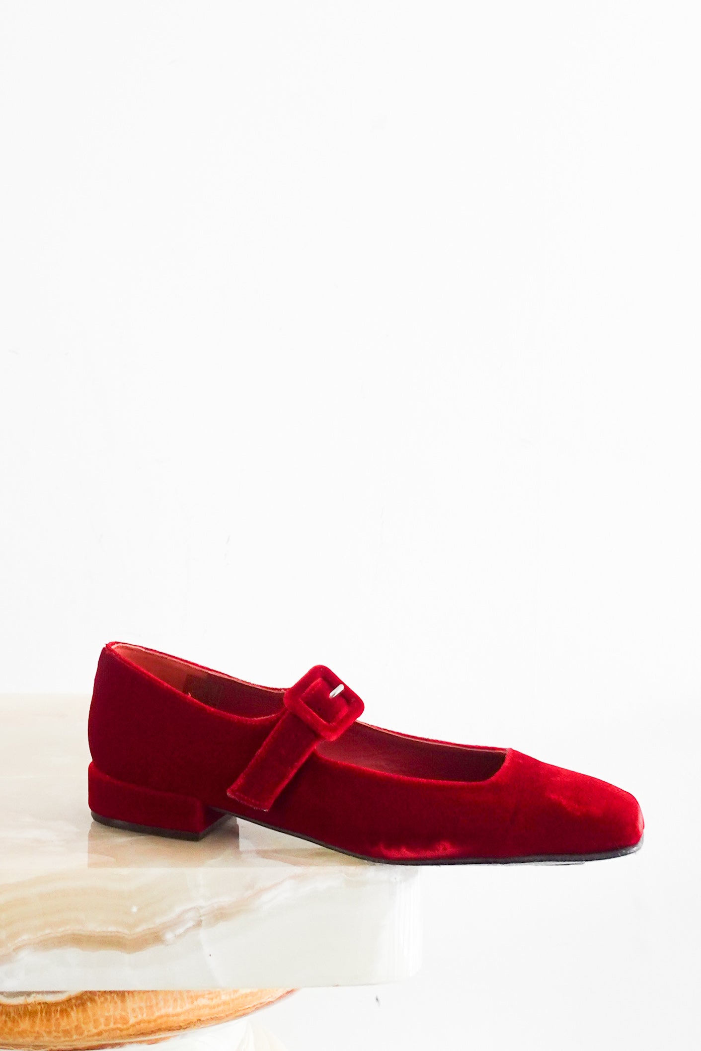 Red mary janes RRP £219