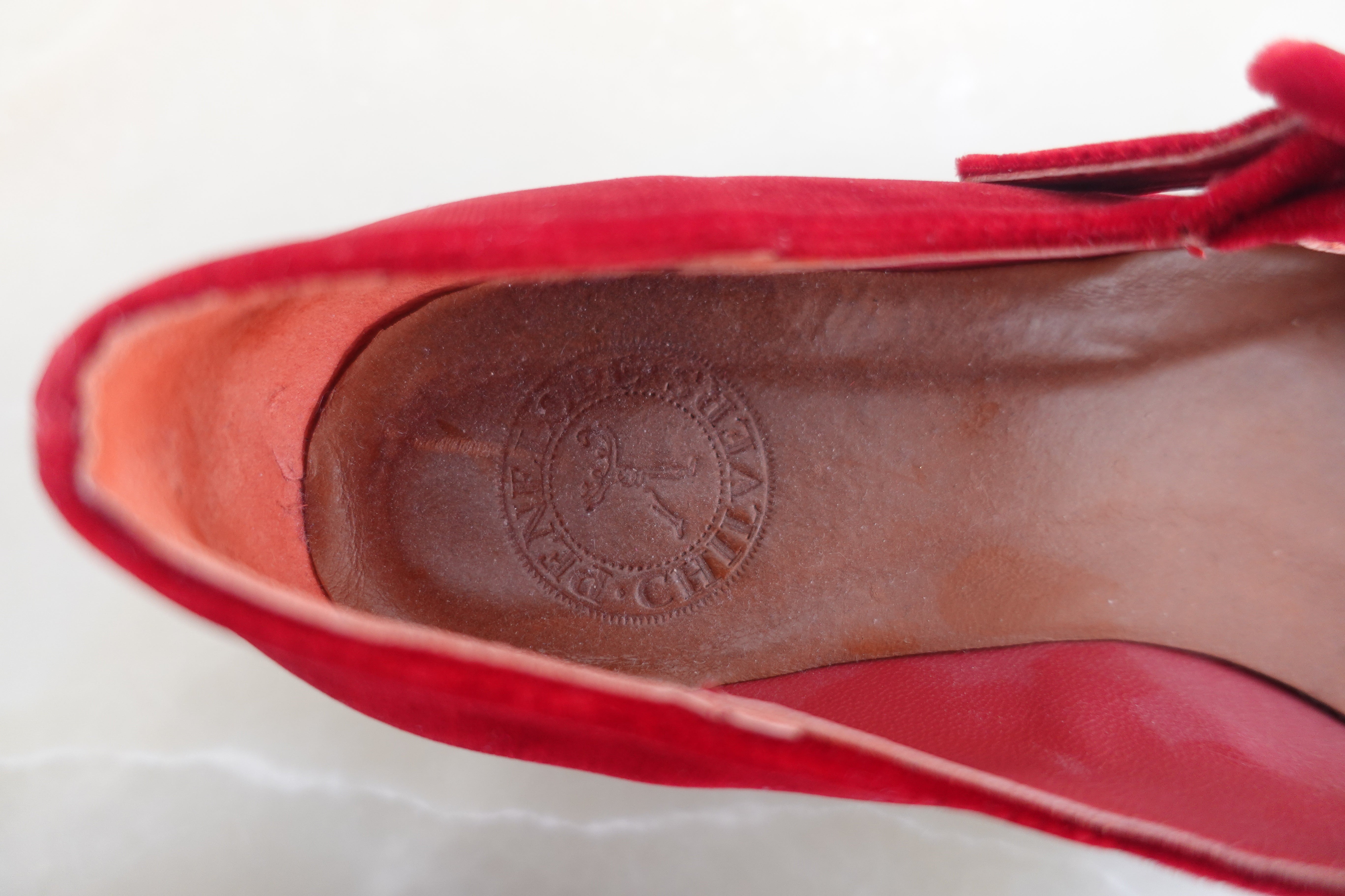 Red mary janes RRP £219