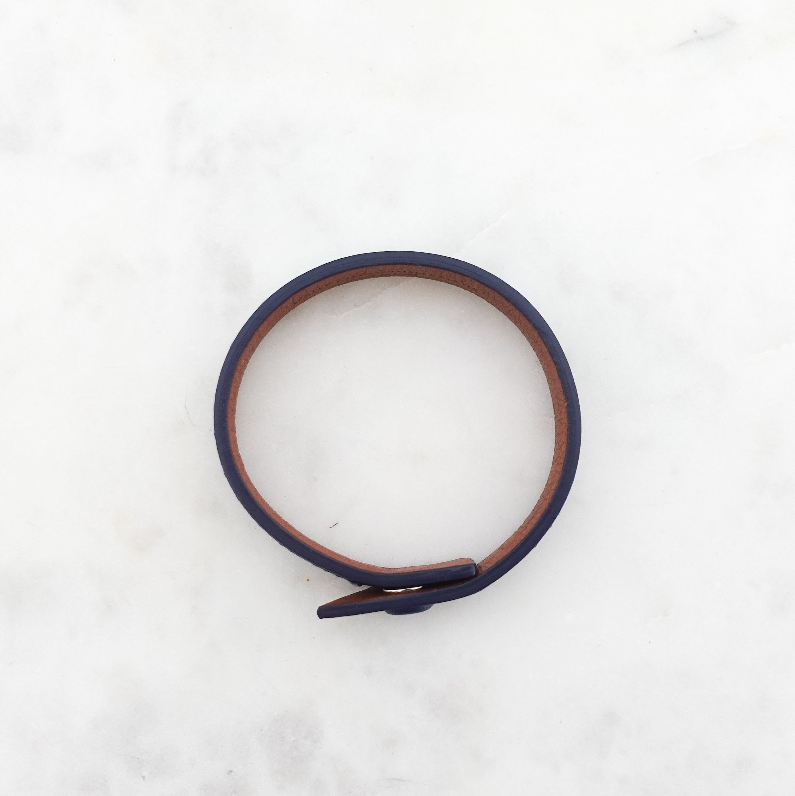 De la vie blue leather bracelet