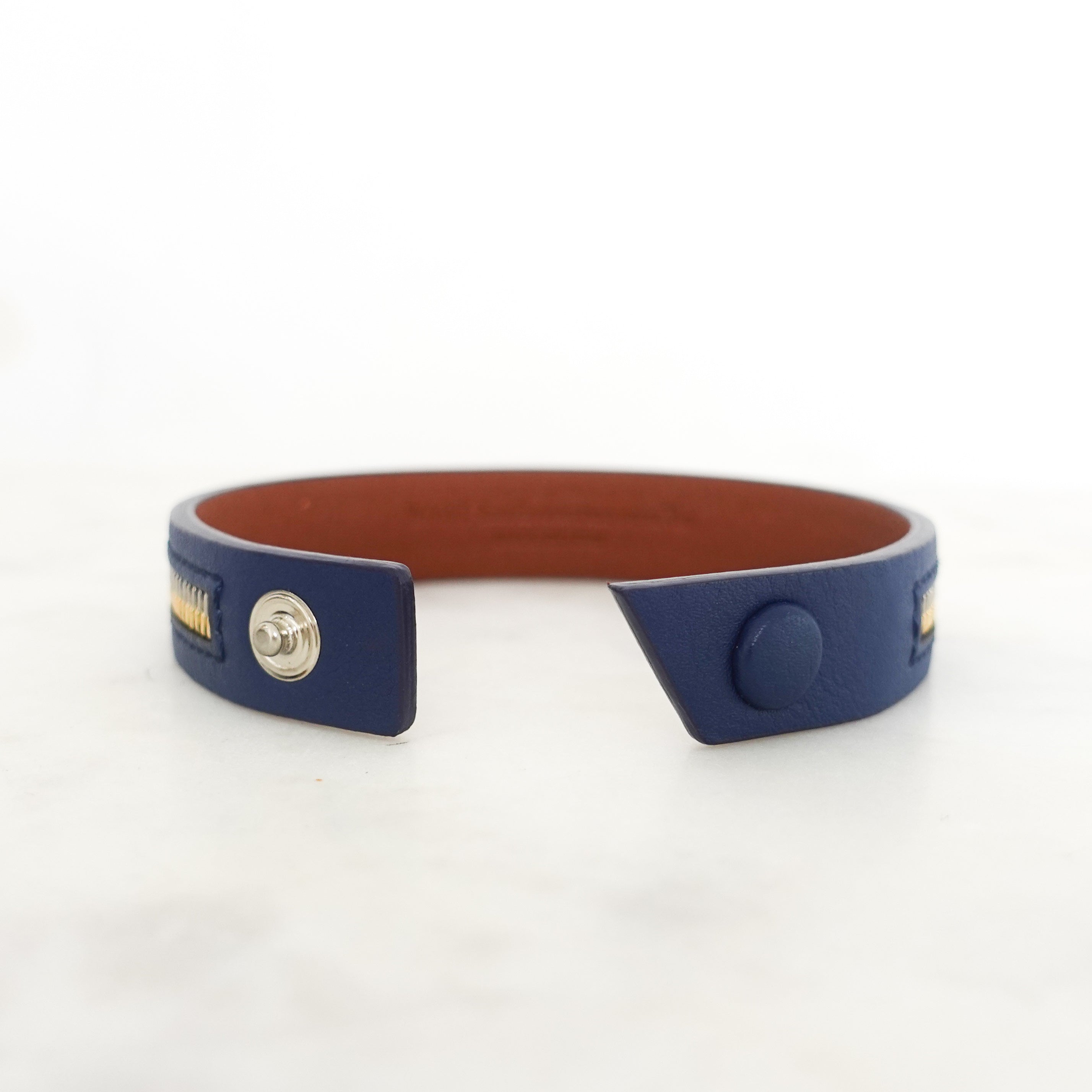 De la vie blue leather bracelet