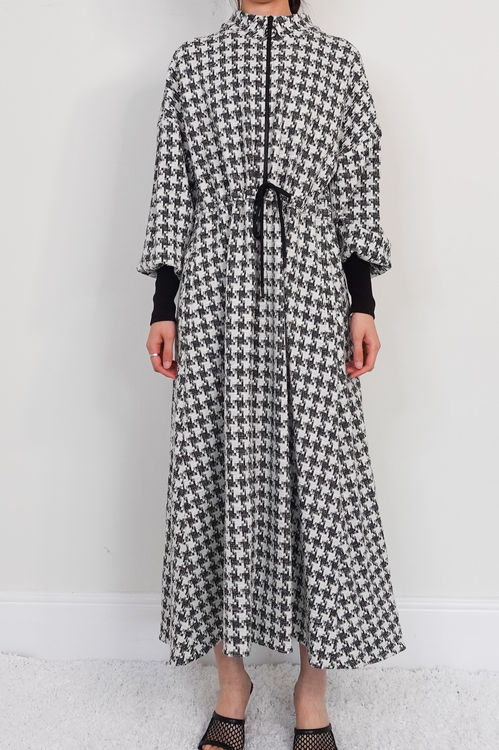 Houndstooth maxi dress RRP £300