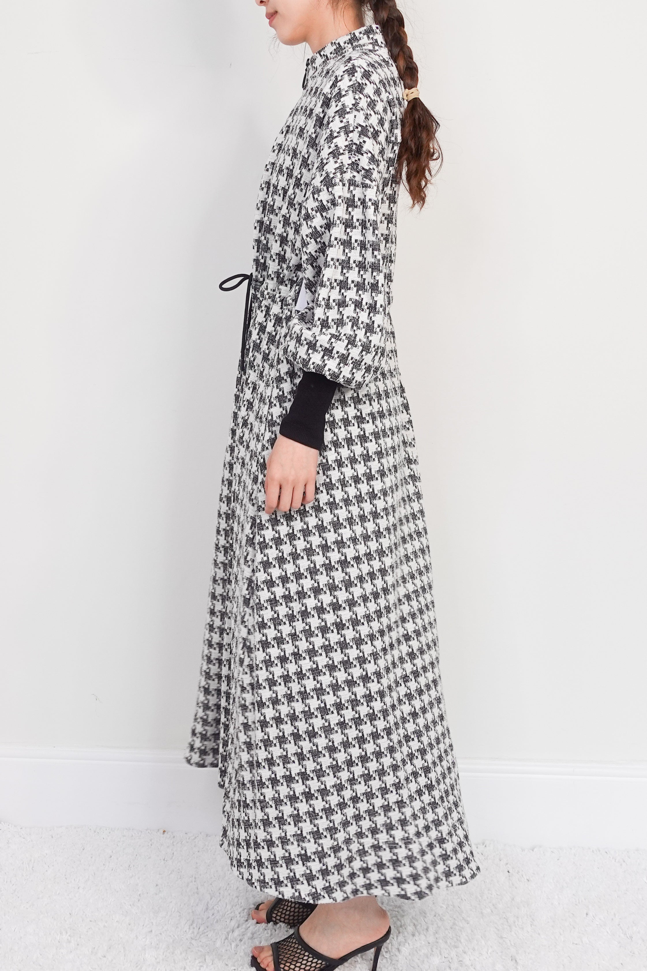 Houndstooth maxi dress RRP £300