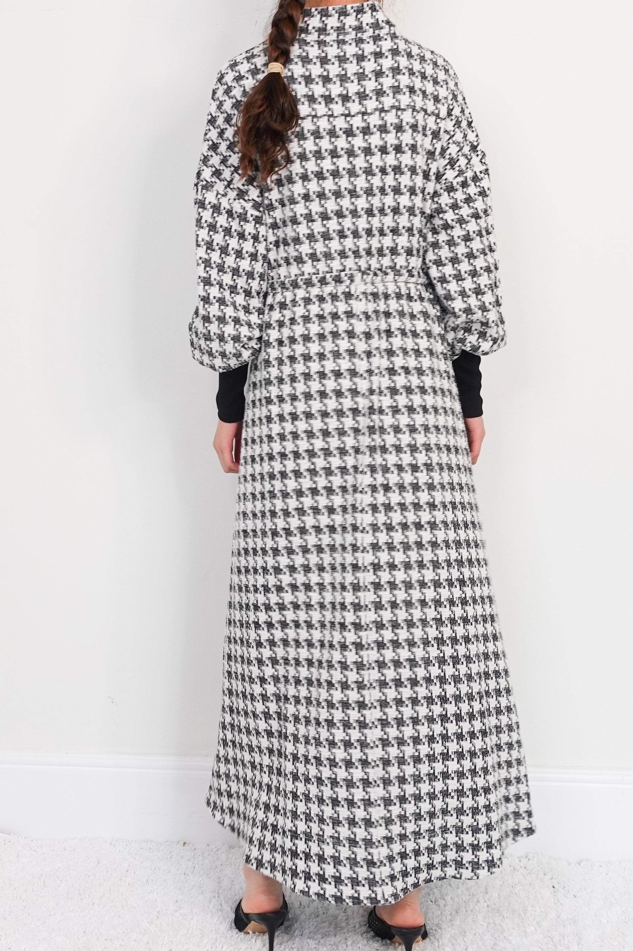 Houndstooth maxi dress RRP £300