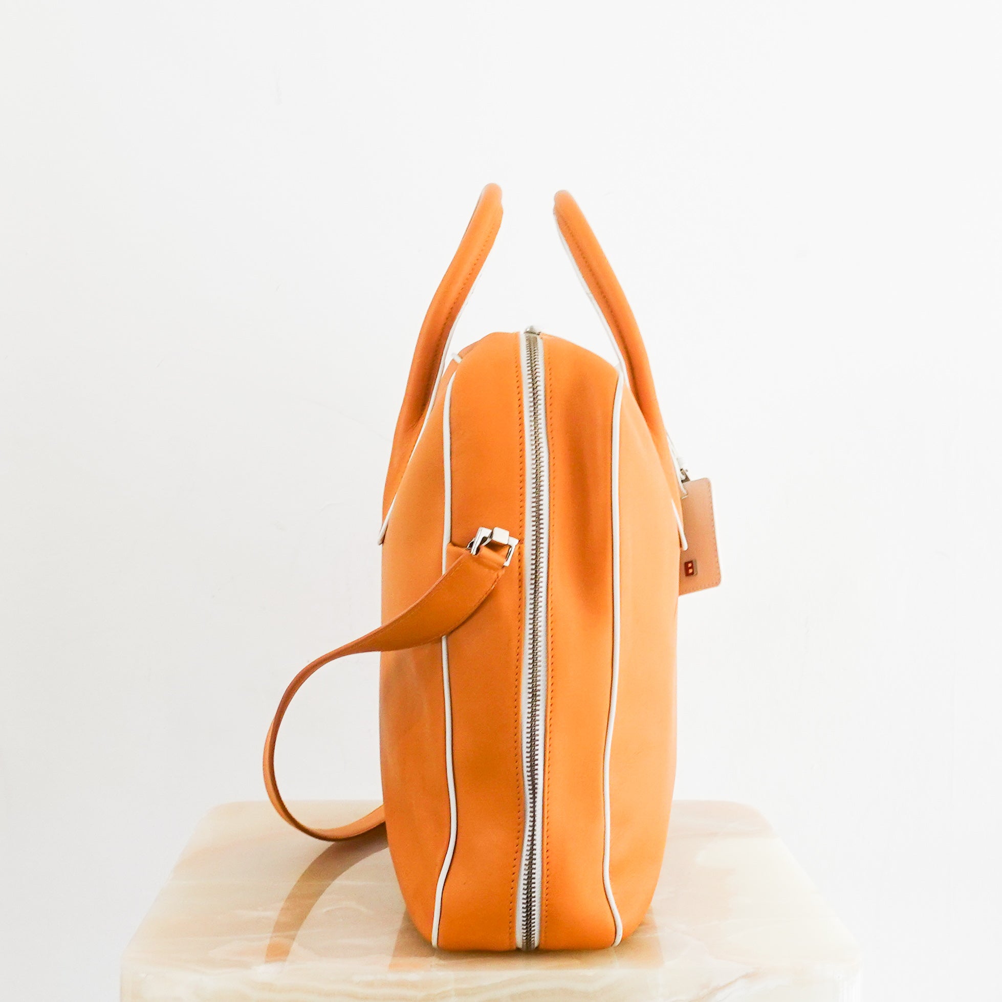 Orange Leather Laptop Bag RRP £500