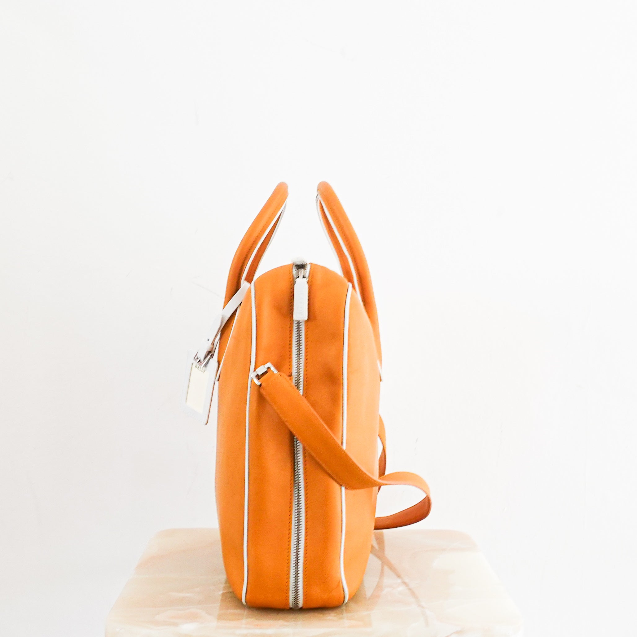 Orange Leather Laptop Bag RRP £500