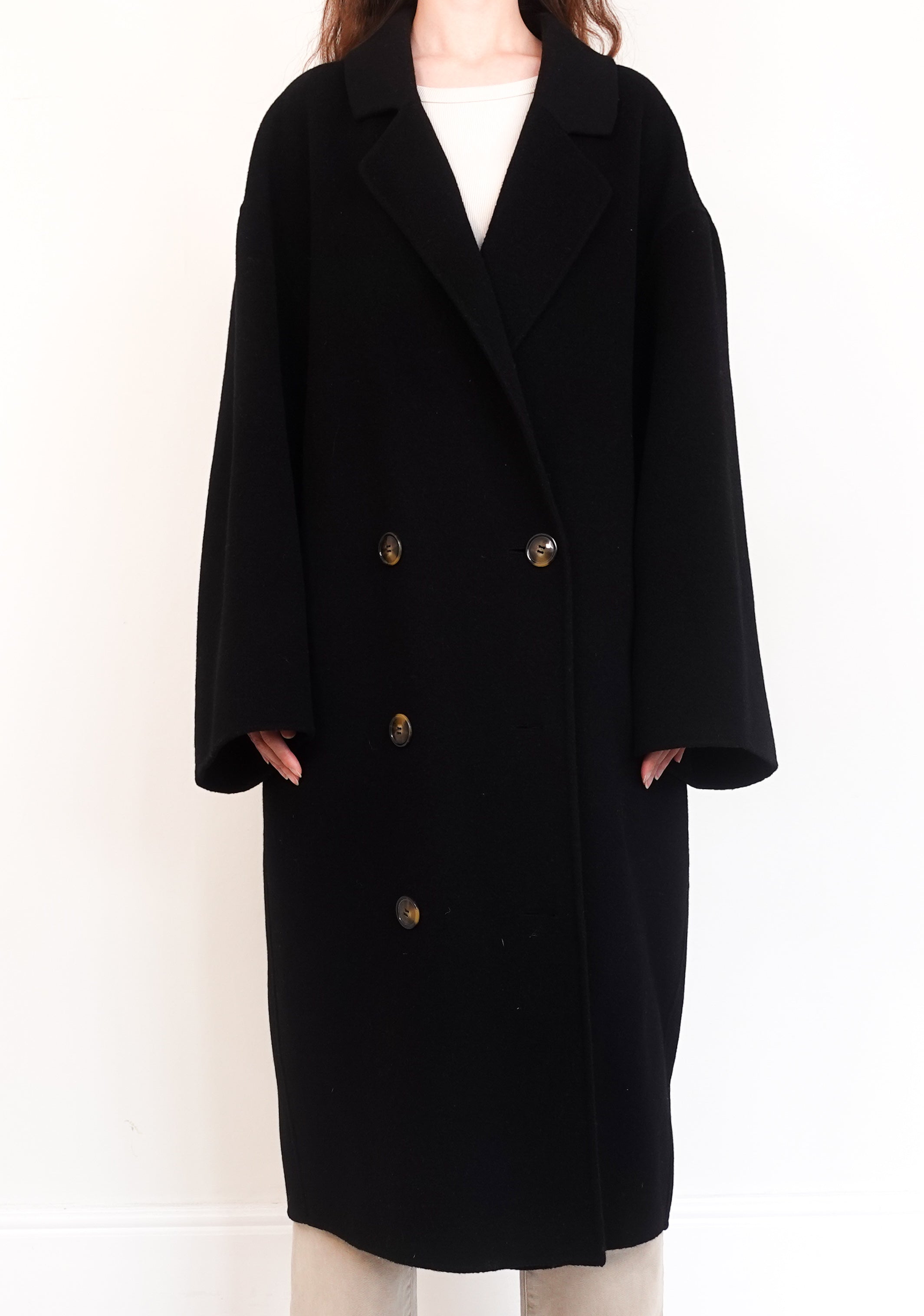 Single faced wool and cashmere coat RRP £800