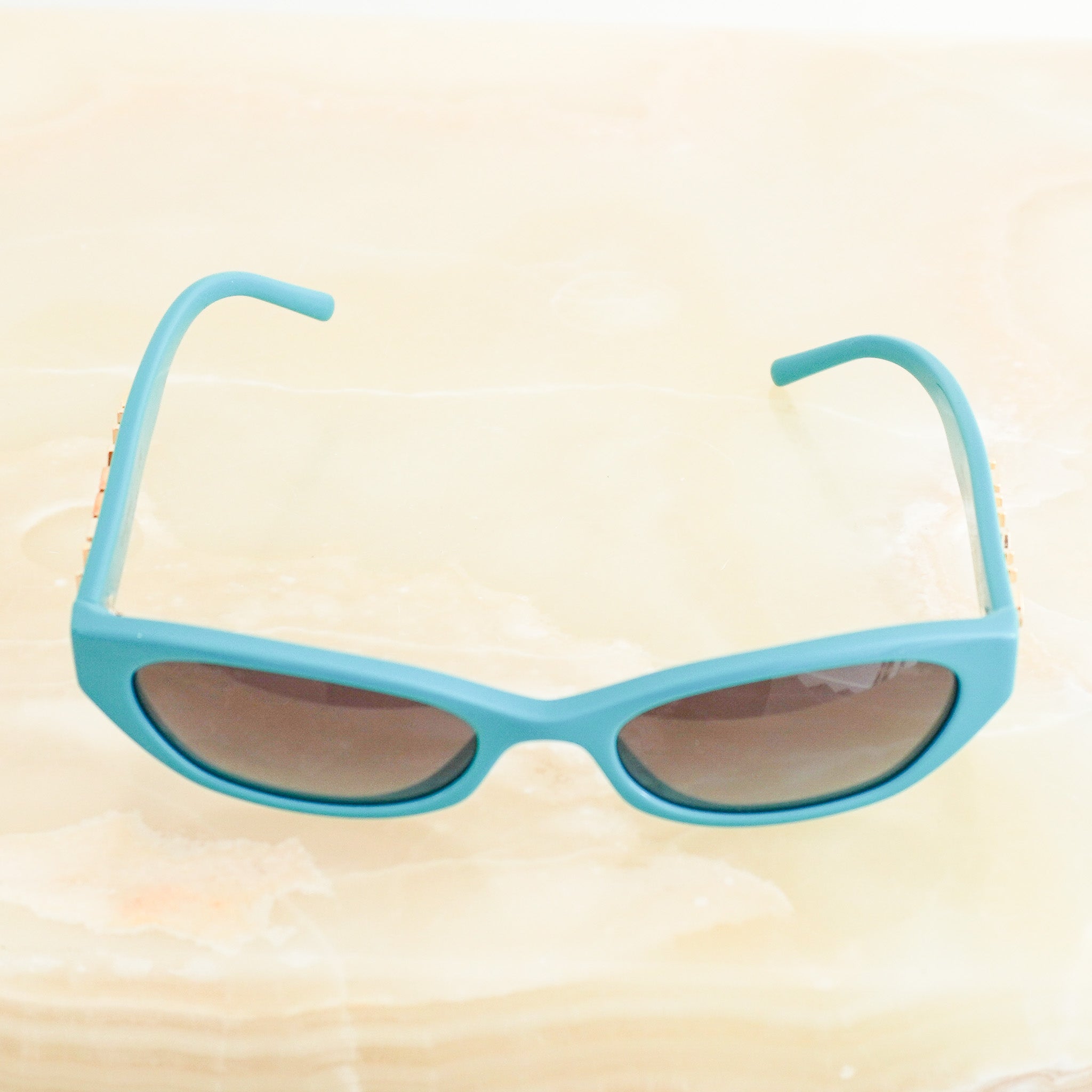 Chanel x Pharrell Williams Teal Sunglasses (RRP £850) | Authentic Preloved