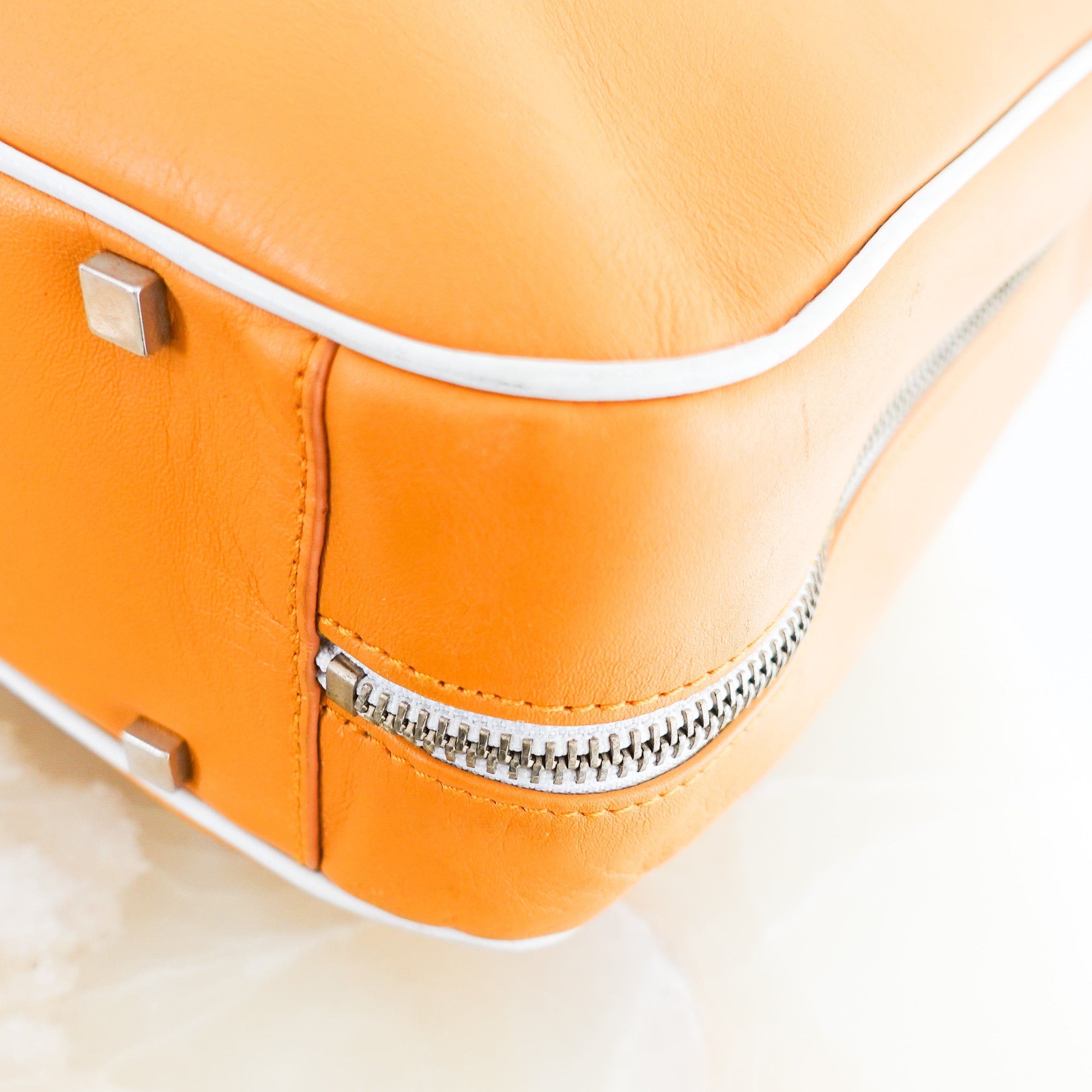 Orange Leather Laptop Bag RRP £500