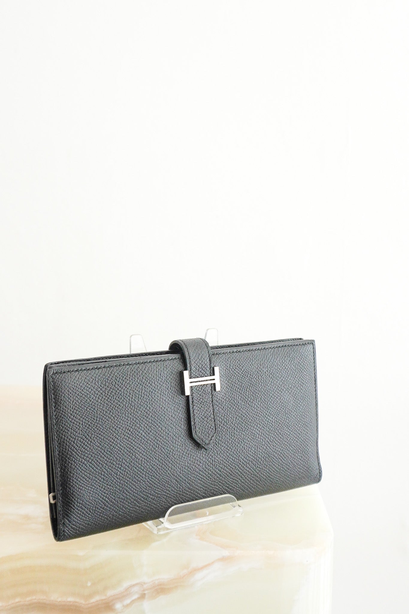 Hermes Bearn Wallet in Black (RRP £3280) | Authentic Preloved