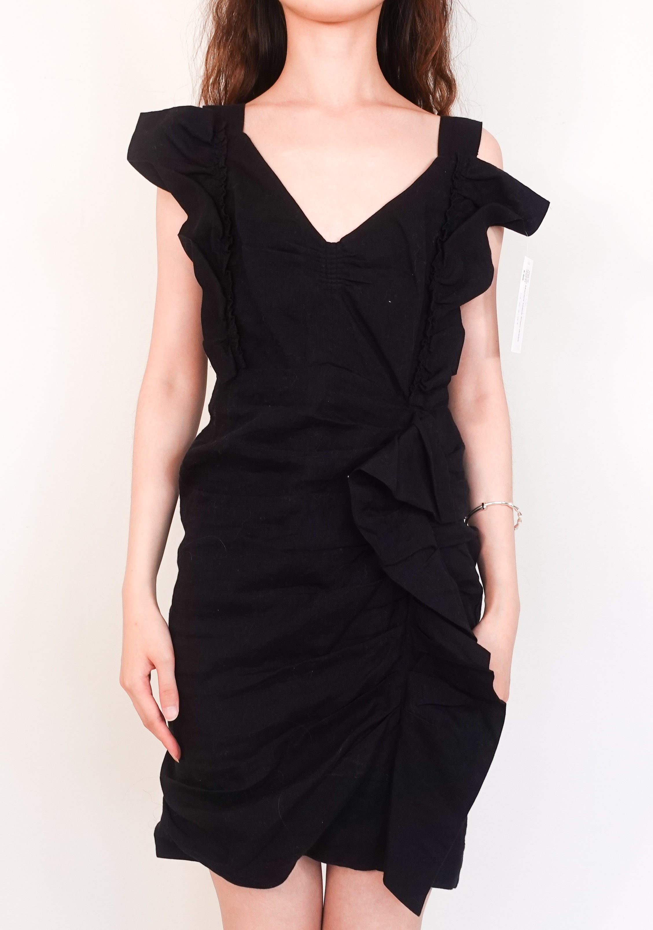 Black linen dress RRP £380