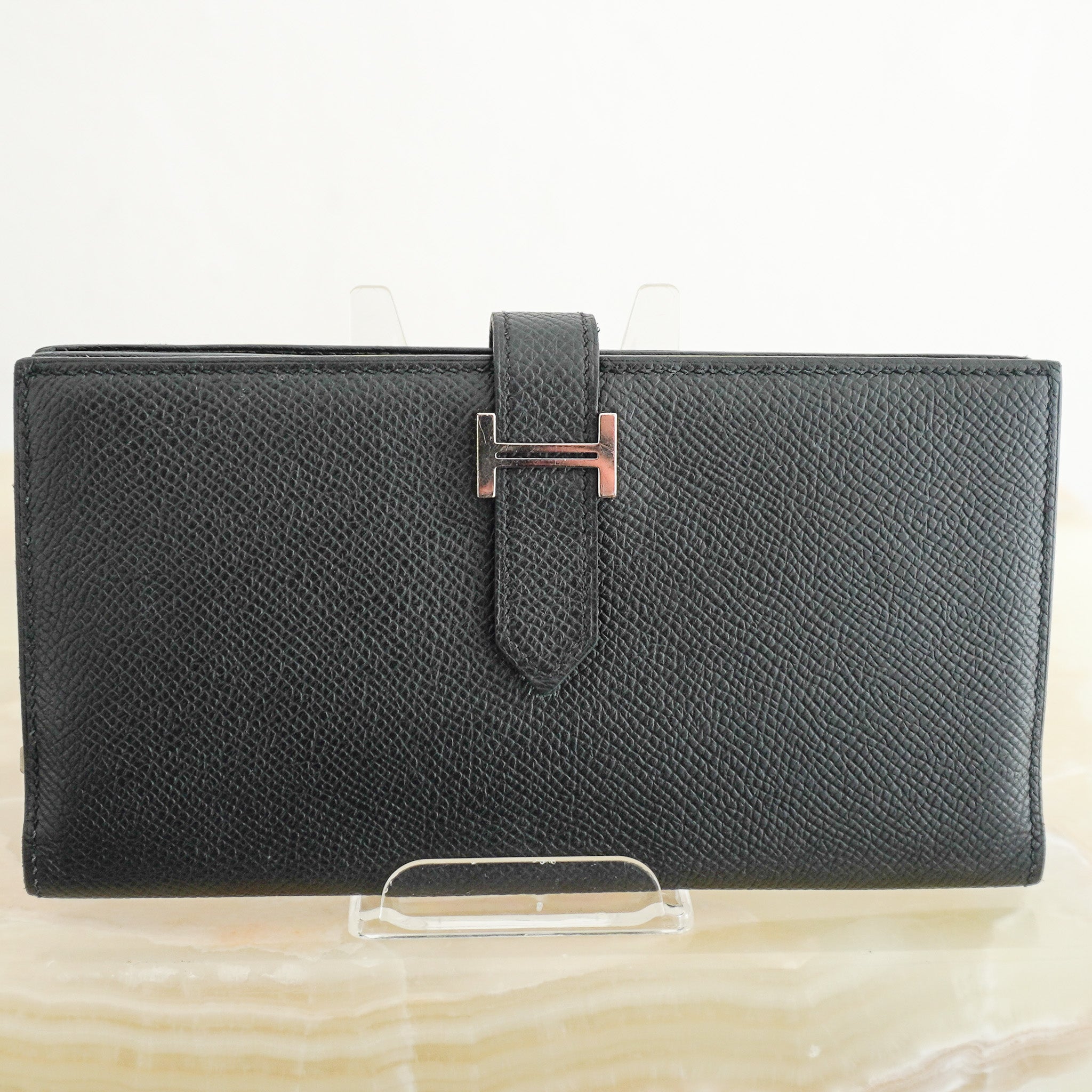 Hermes Bearn Wallet in Black (RRP £3280) | Authentic Preloved