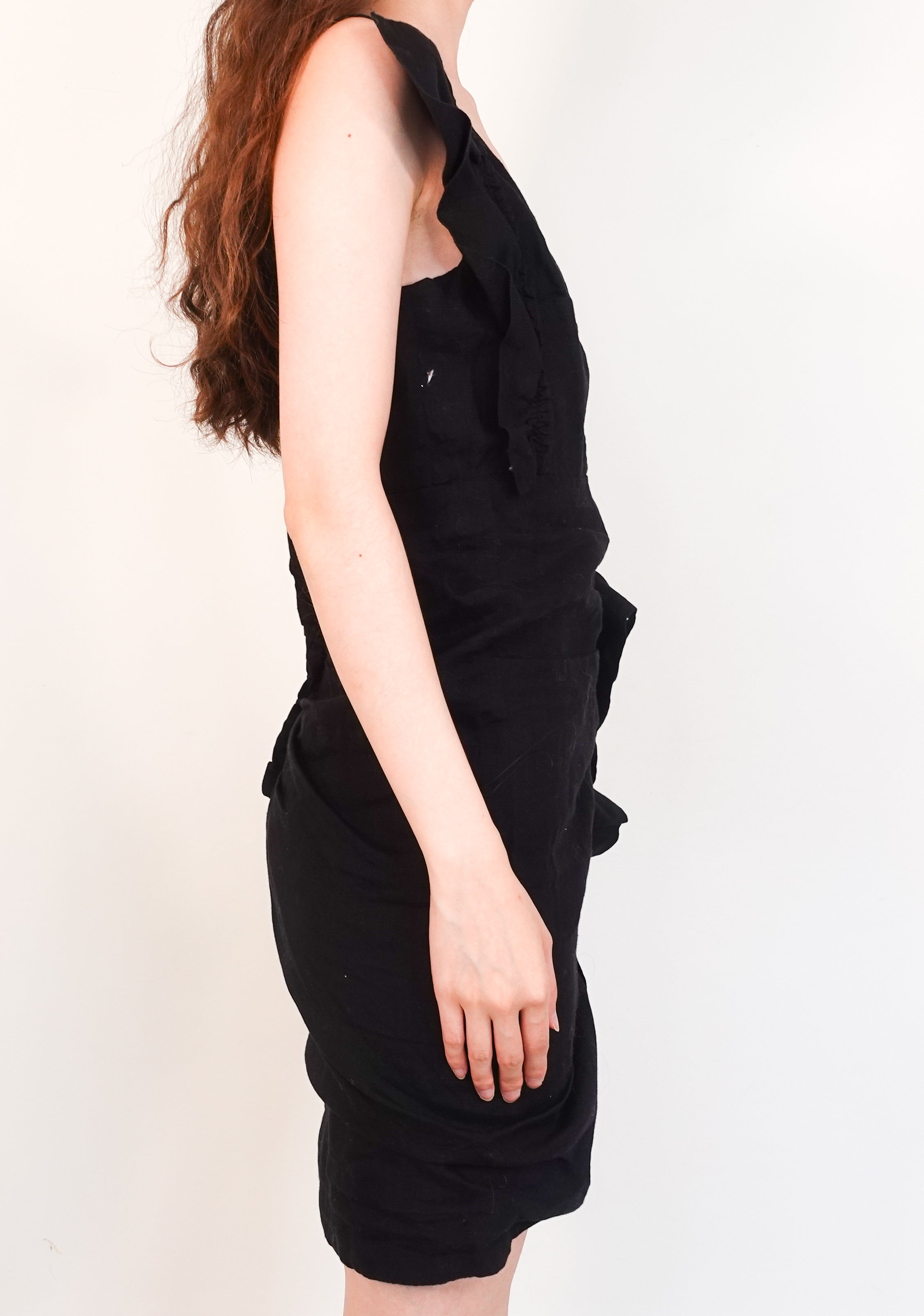 Black linen dress RRP £380