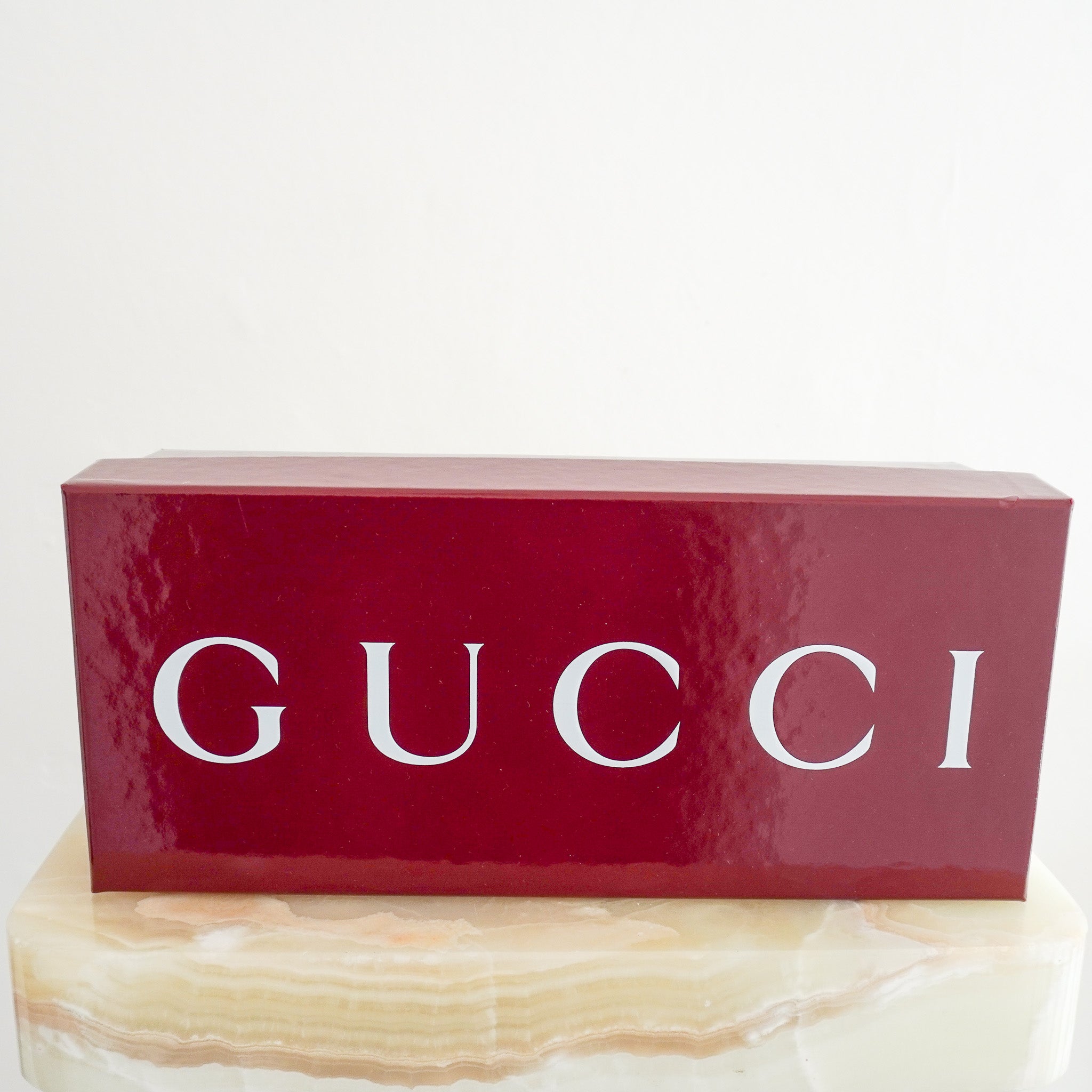 Gucci Rubber Interlocking Rosso Ancora Burgundy Slides (RRP £400) | Authentic Preloved